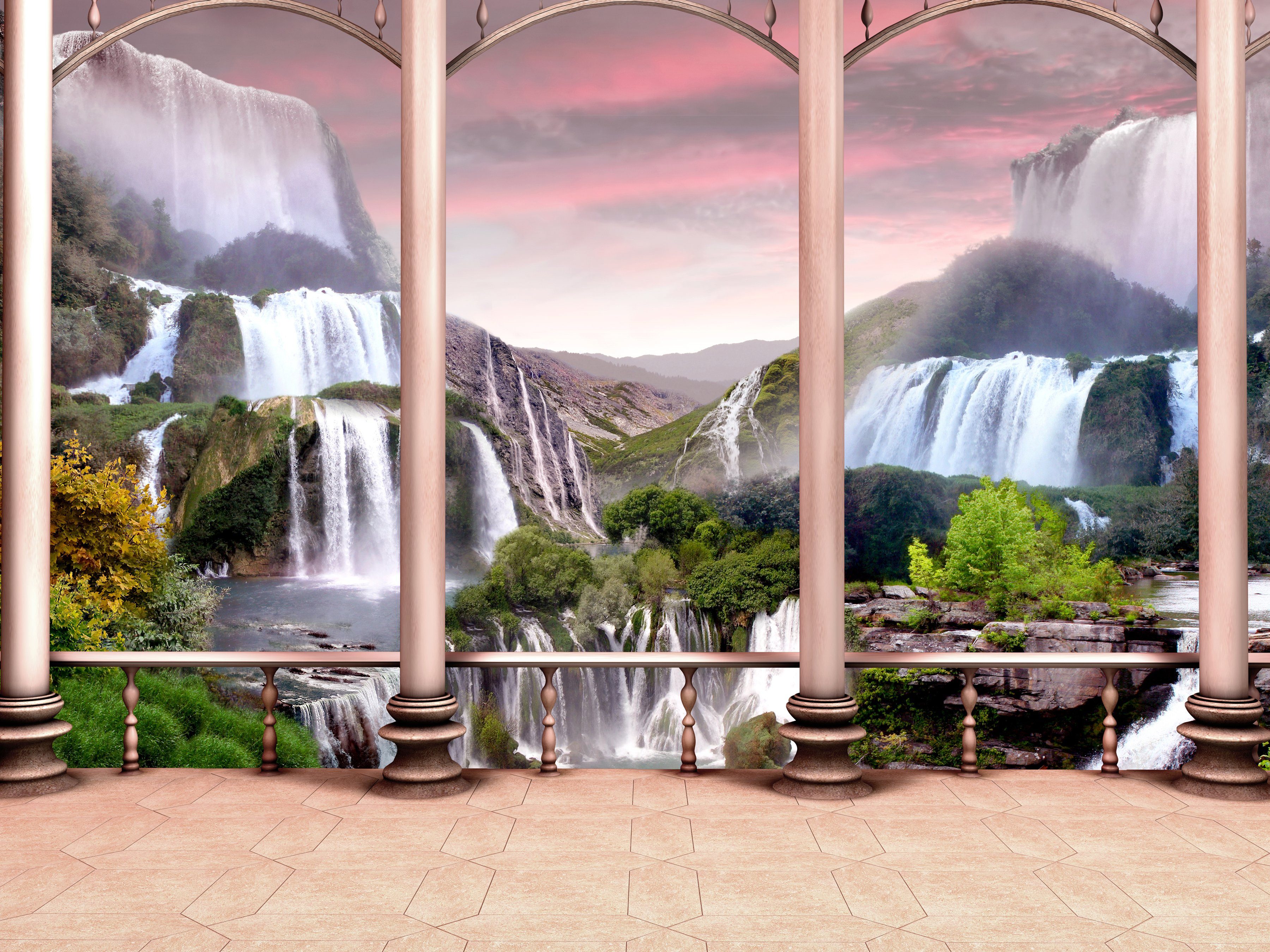 Fototapete Waterfall Design