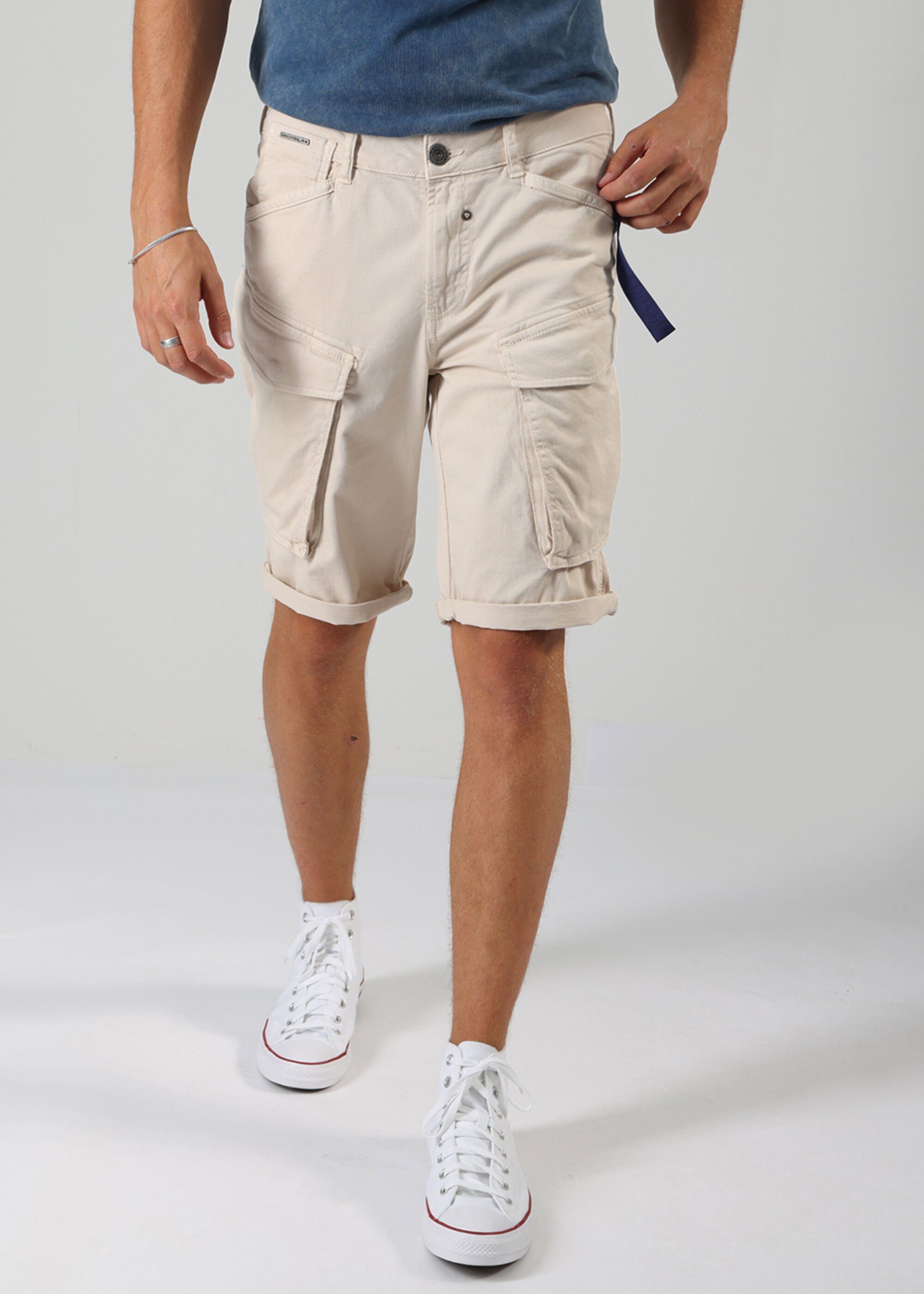 Miracle Elias Pocket Beige im 5 Cargo Shorts Style Denim Bermuda of