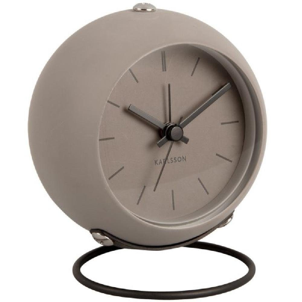 Karlsson Uhr Wecker Dark Nirvana Grey Warm Globe
