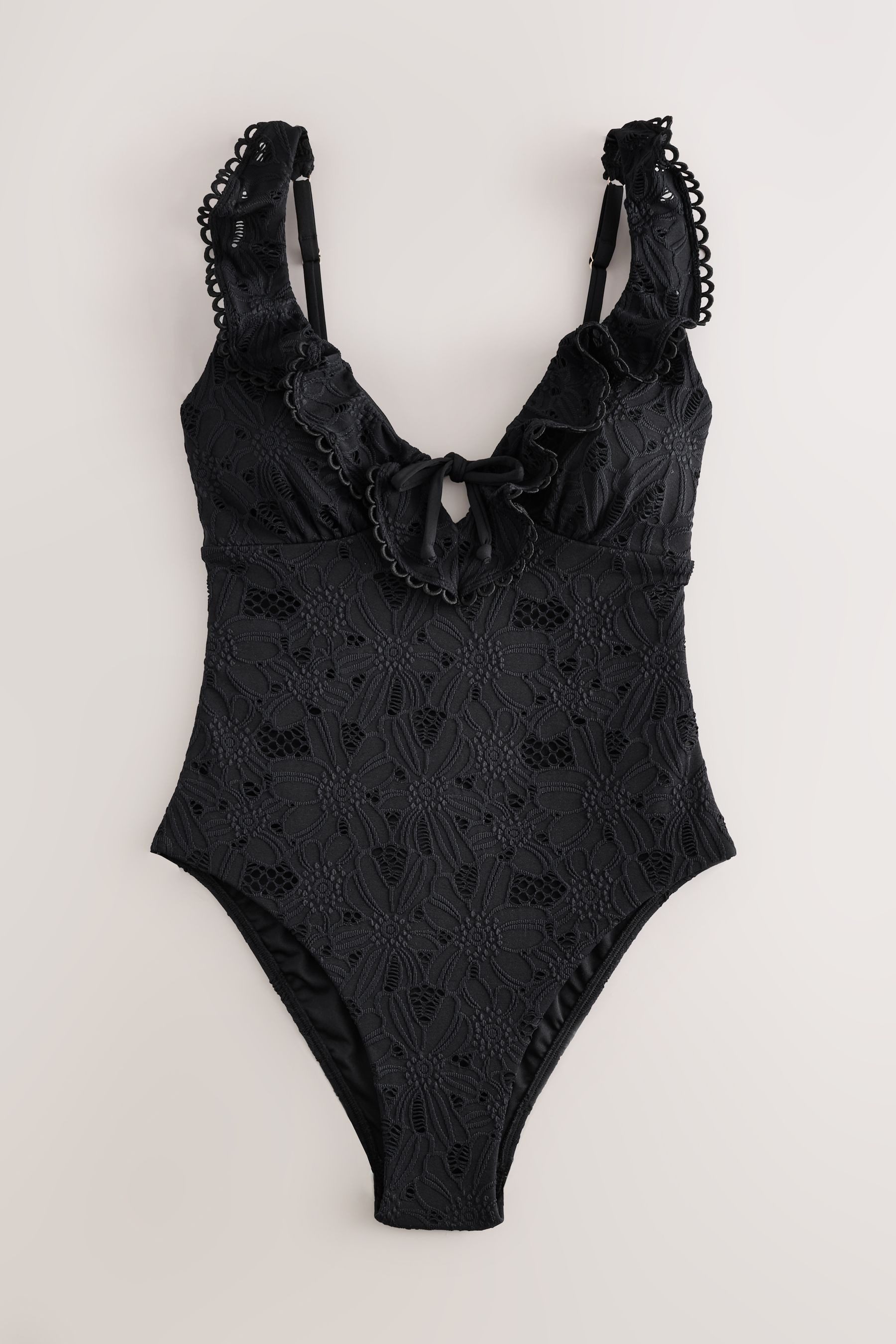 LAURA ASHLEY Badeanzug Laura Ashley Badeanzug mit Lochstickerei (1-St) günstig online kaufen