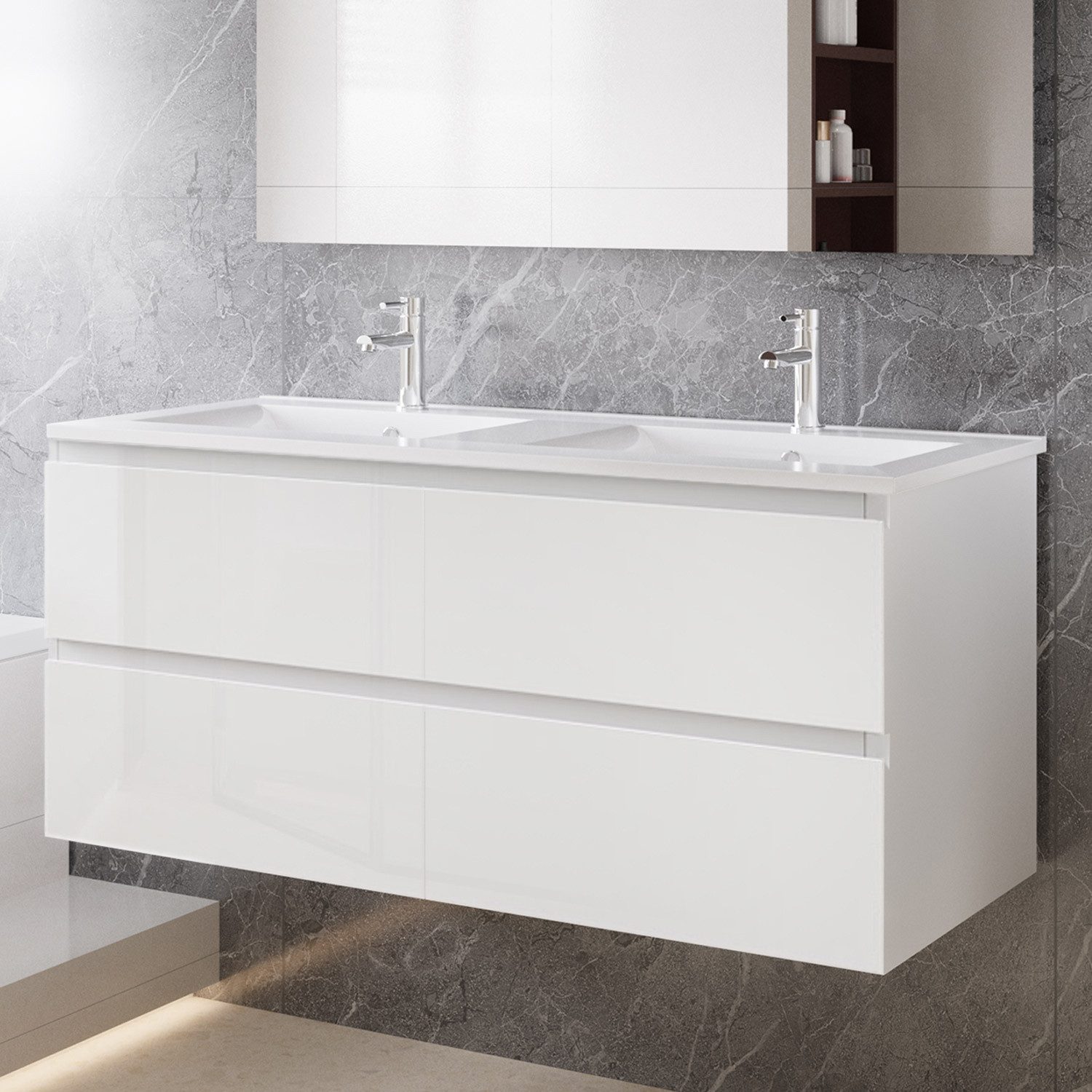 duschspa Waschtisch Badmöbel Set Waschbecken mit günstig online kaufen