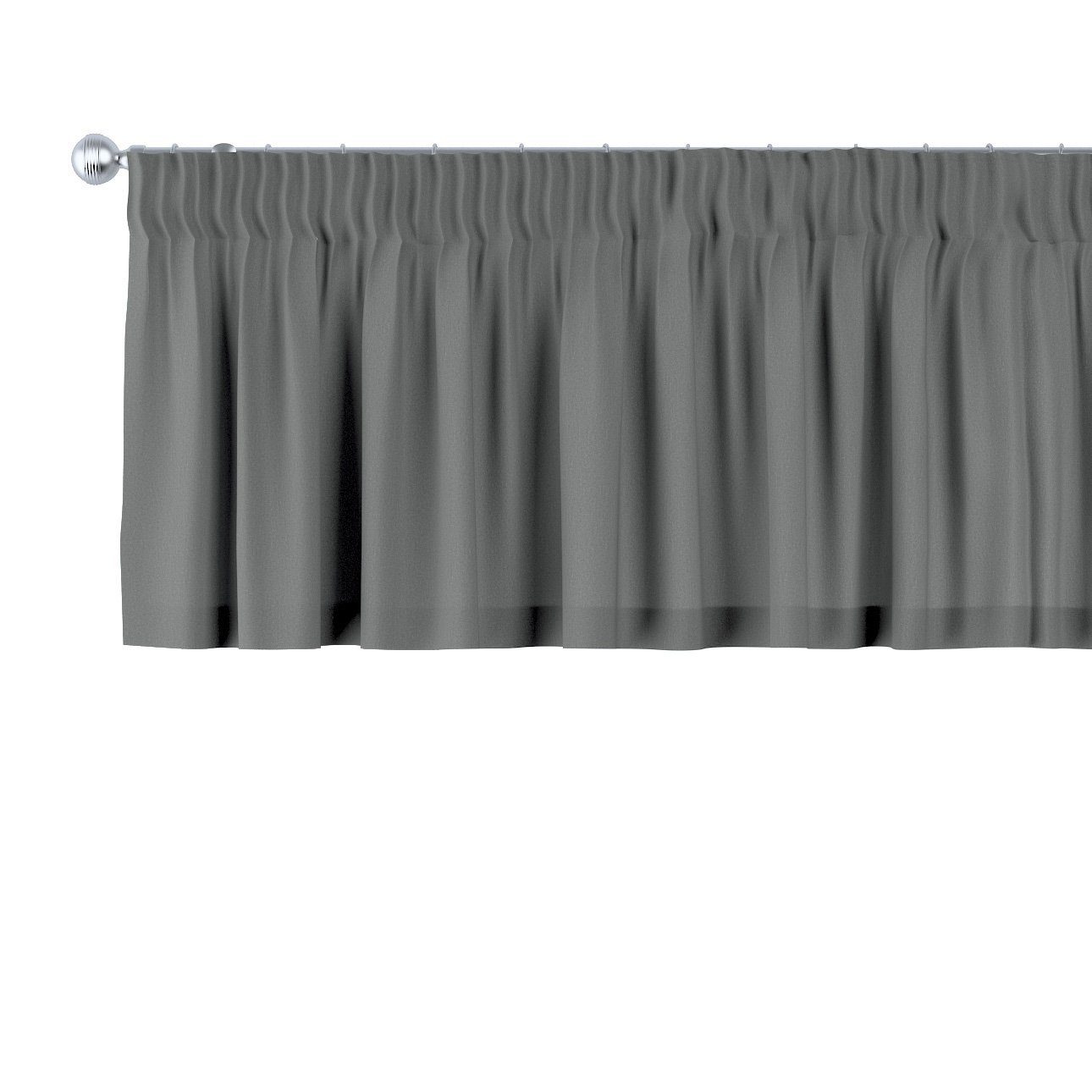 Vorhang mit Kräuselband 130 cm, x Dekoria 40 grau Quadro