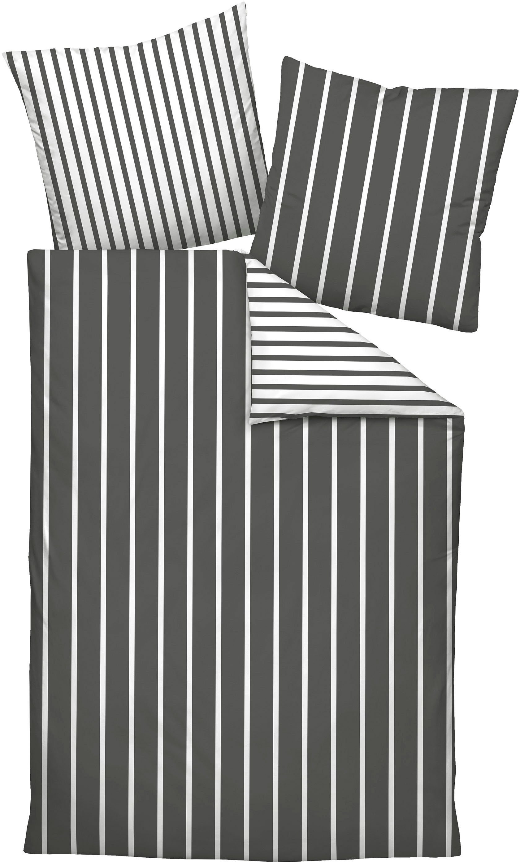 Janine Wendebettwäsche modernclassic 39028-28, Mako-Satin, mit Reißverschluss