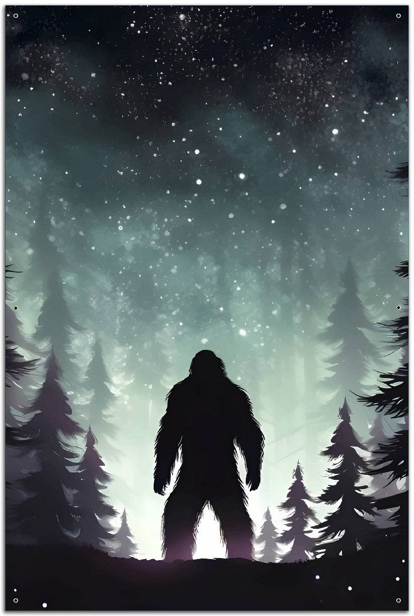 Wallario Sichtschutzzaunmatten Begegnung im Sternenwald