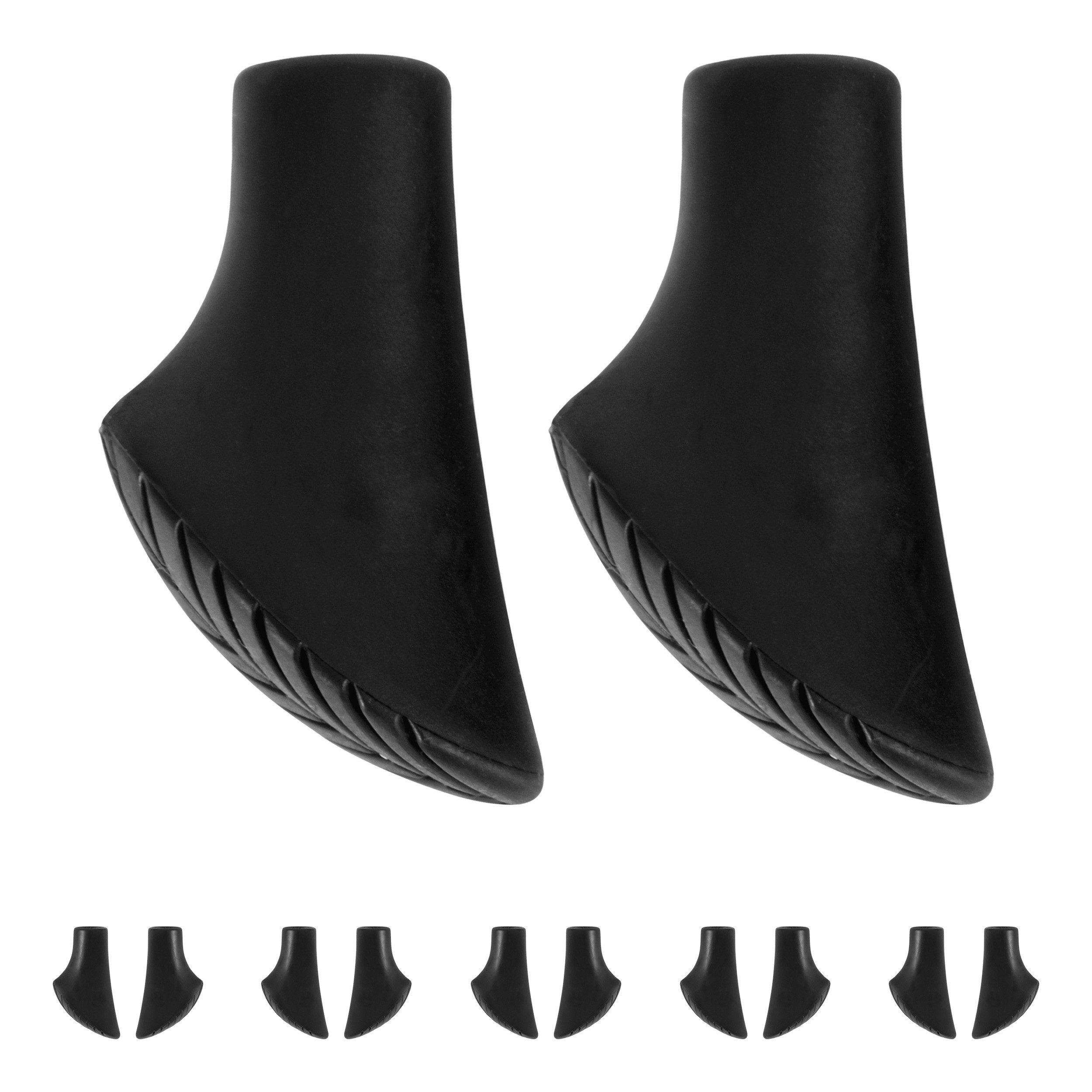 MSports® Trekking-Stöcke Nordic Walking - Trekking Pads - für Asphalt