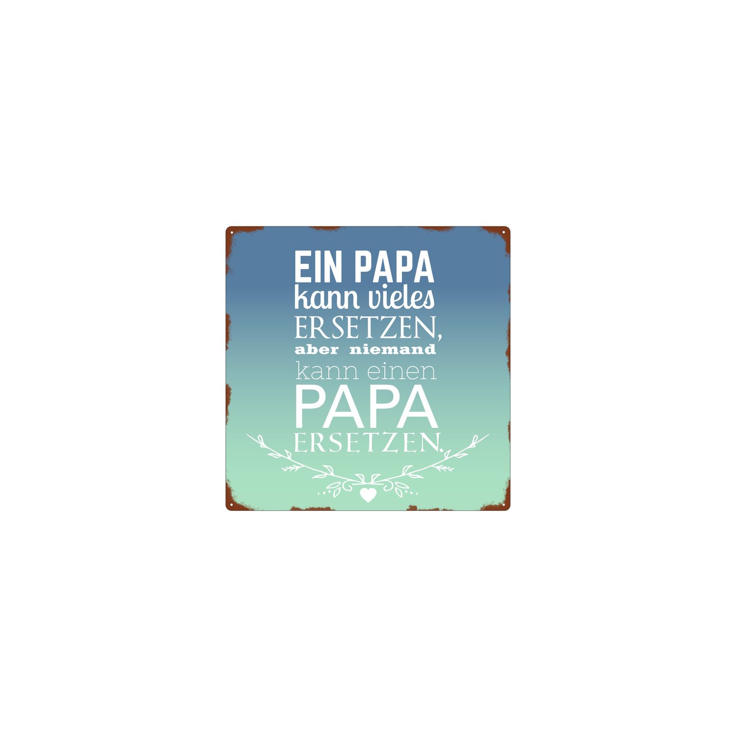 INTERLUXE Home Accessoires Metallschild Ein Papa kann vieles ersetzen, (1 St)