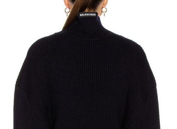 Balenciaga Strickpullover BALENCIAGA BLACK WOOL UPSIDE DOWN Sweater Jumper Pullover Strick-Pulli