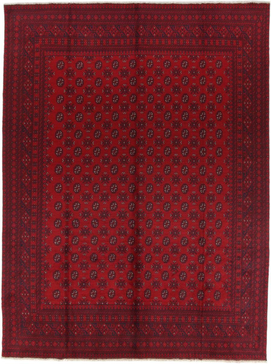 Orientteppich Afghan Akhche 294x389 Handgeknüpfter Orientteppich, Nain Trading, rechteckig, Höhe: 6 mm | Kurzflor-Teppiche