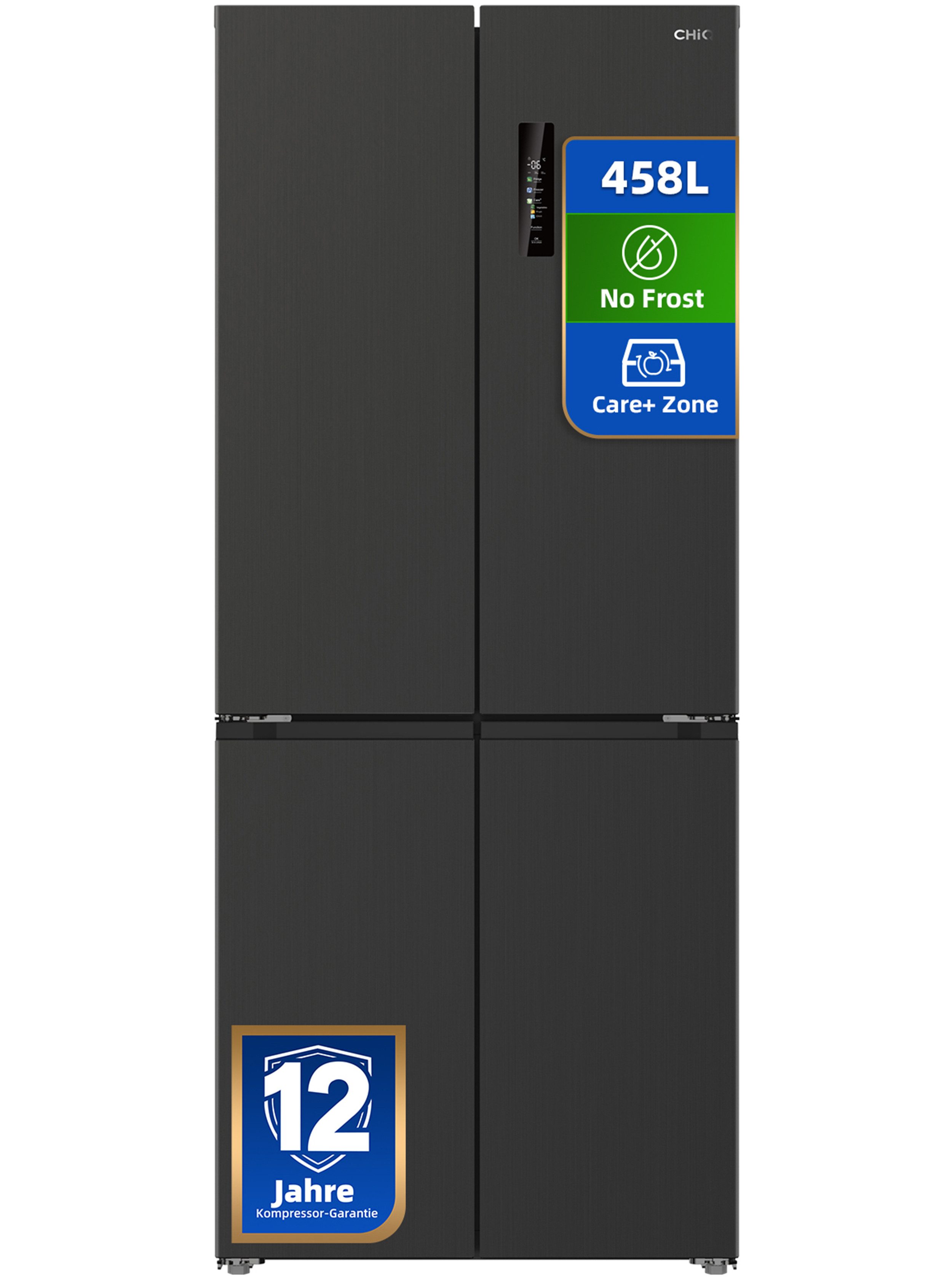 CHiQ Multi Door Einbau CCD460NGE, 192 cm hoch, 79 cm breit, Total No Frost, Display auf der Tür