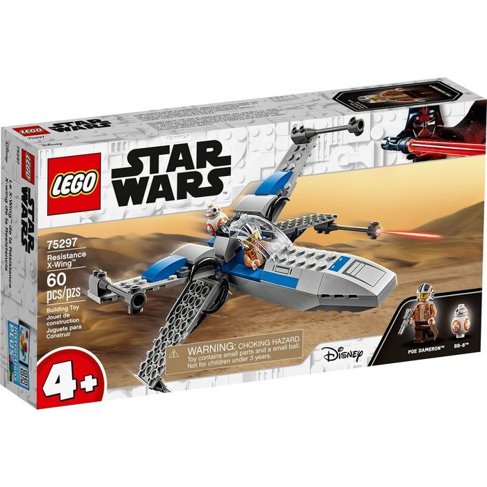 LEGO® Konstruktionsspielsteine LEGO® Star Wars™ 4+ Resistance X-Wing™ (Set 60 St)