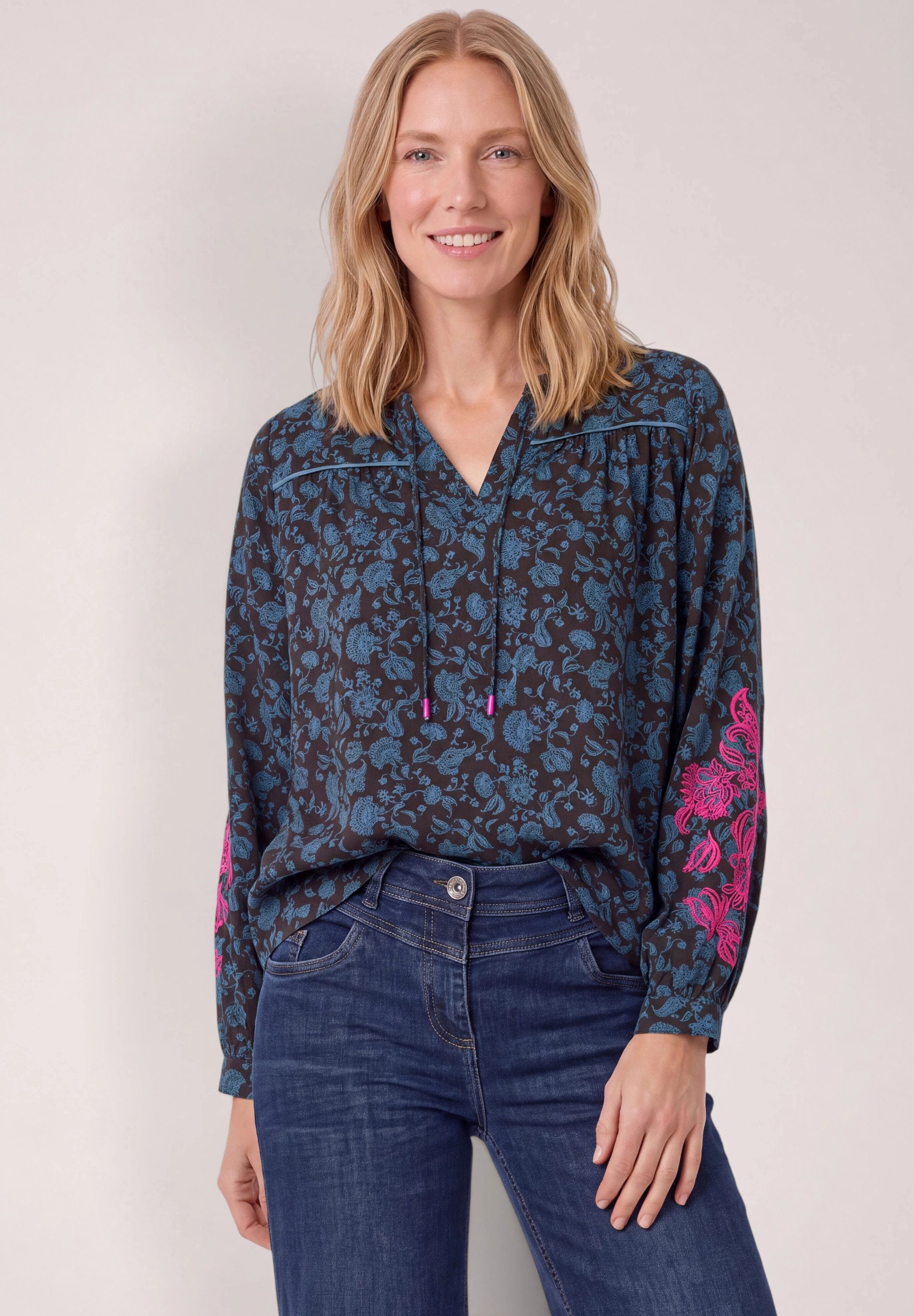 CECIL Shirtbluse aus softer Viskose