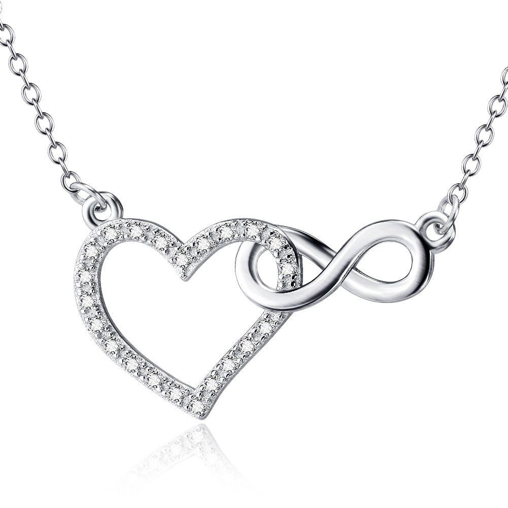 Schmuck-Elfe Collier INFINITY LOVE Herzchen, 925 Sterling Silber