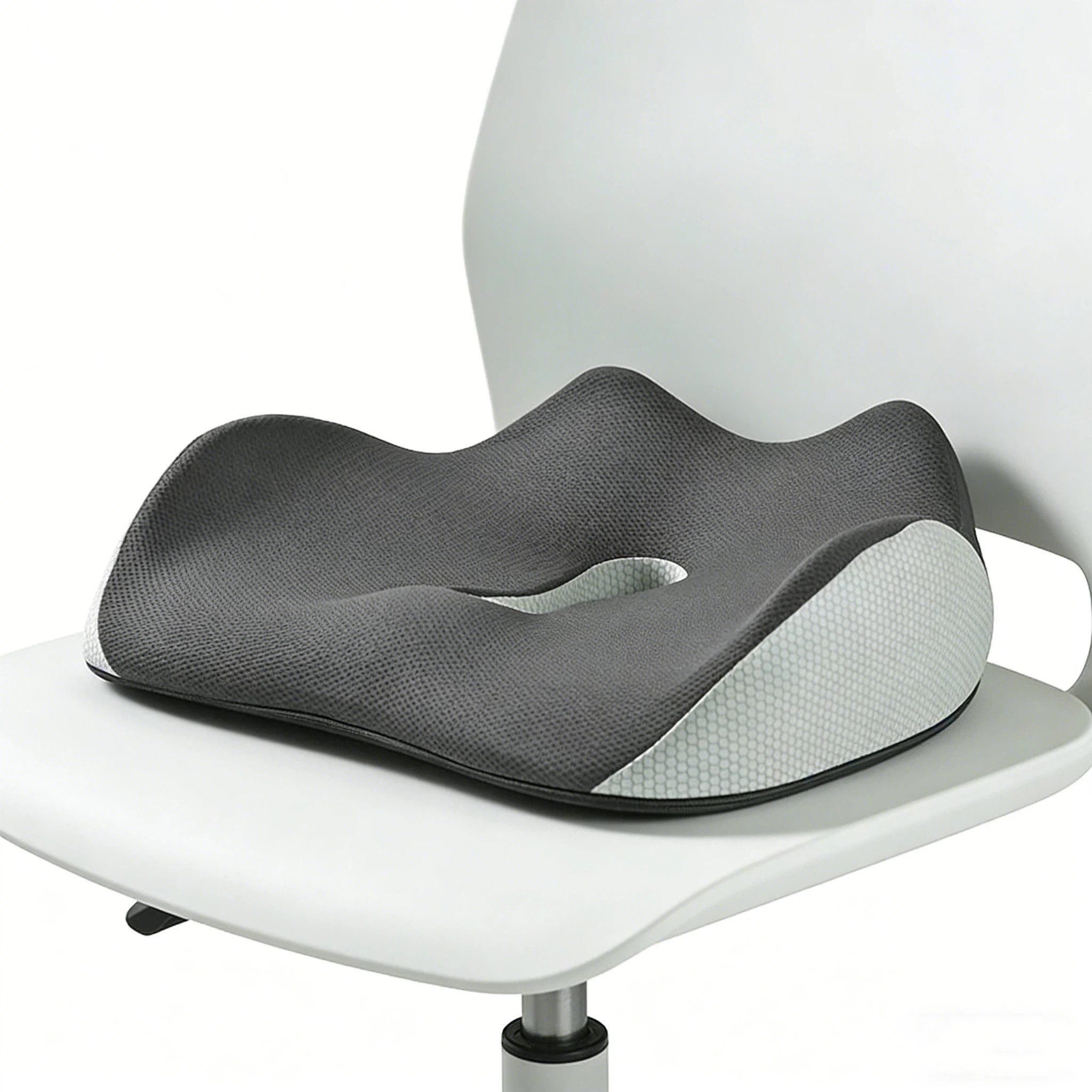 OKWISH Sitzkissen Ergonomisches 3D Sitzkissen Orthopädisch Bürostuhl Kissen, Lindert Rücken- und Steißbeinschmerzen Ideal für langes Sitzen