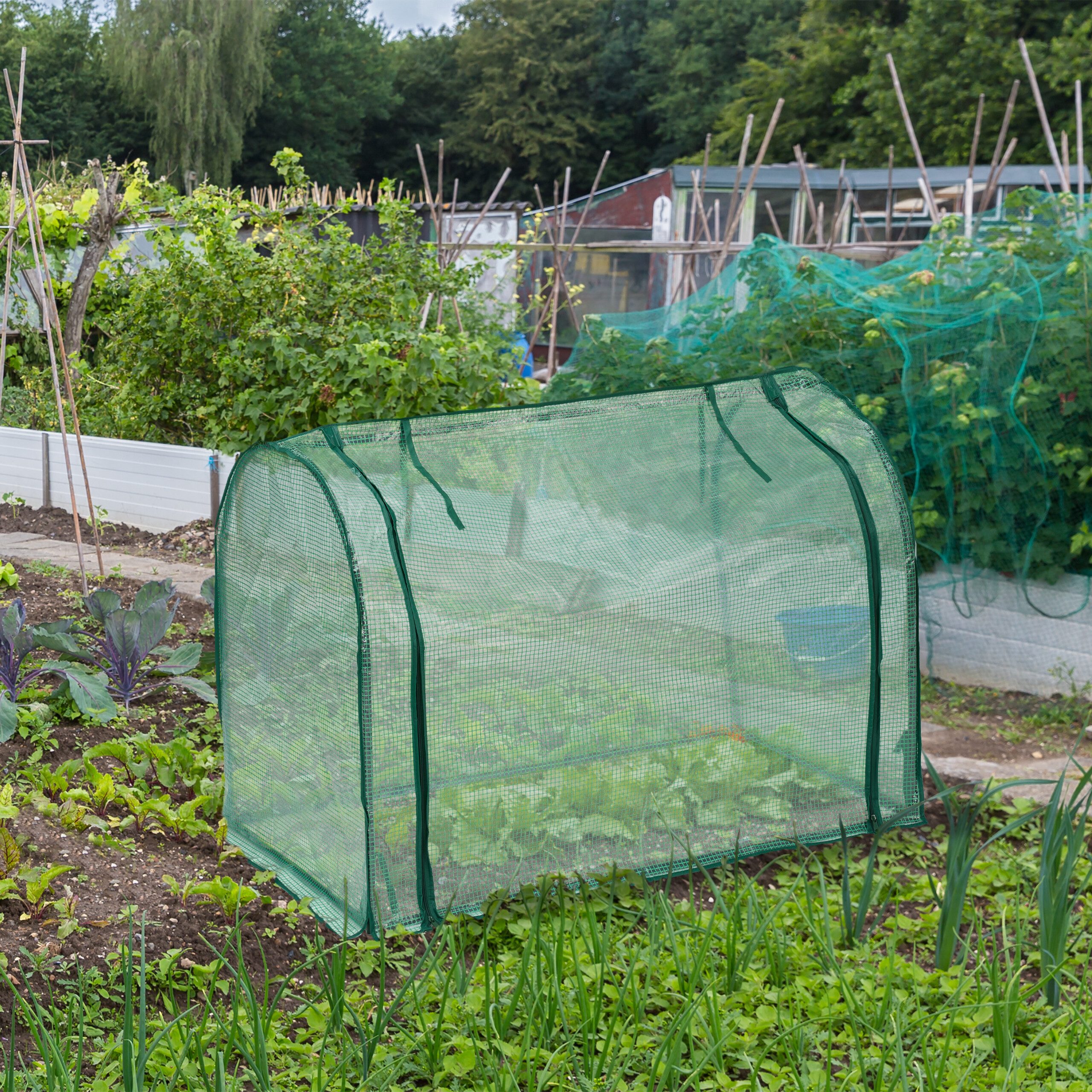 relaxdays Foliengewächshaus mit Tür günstig online kaufen