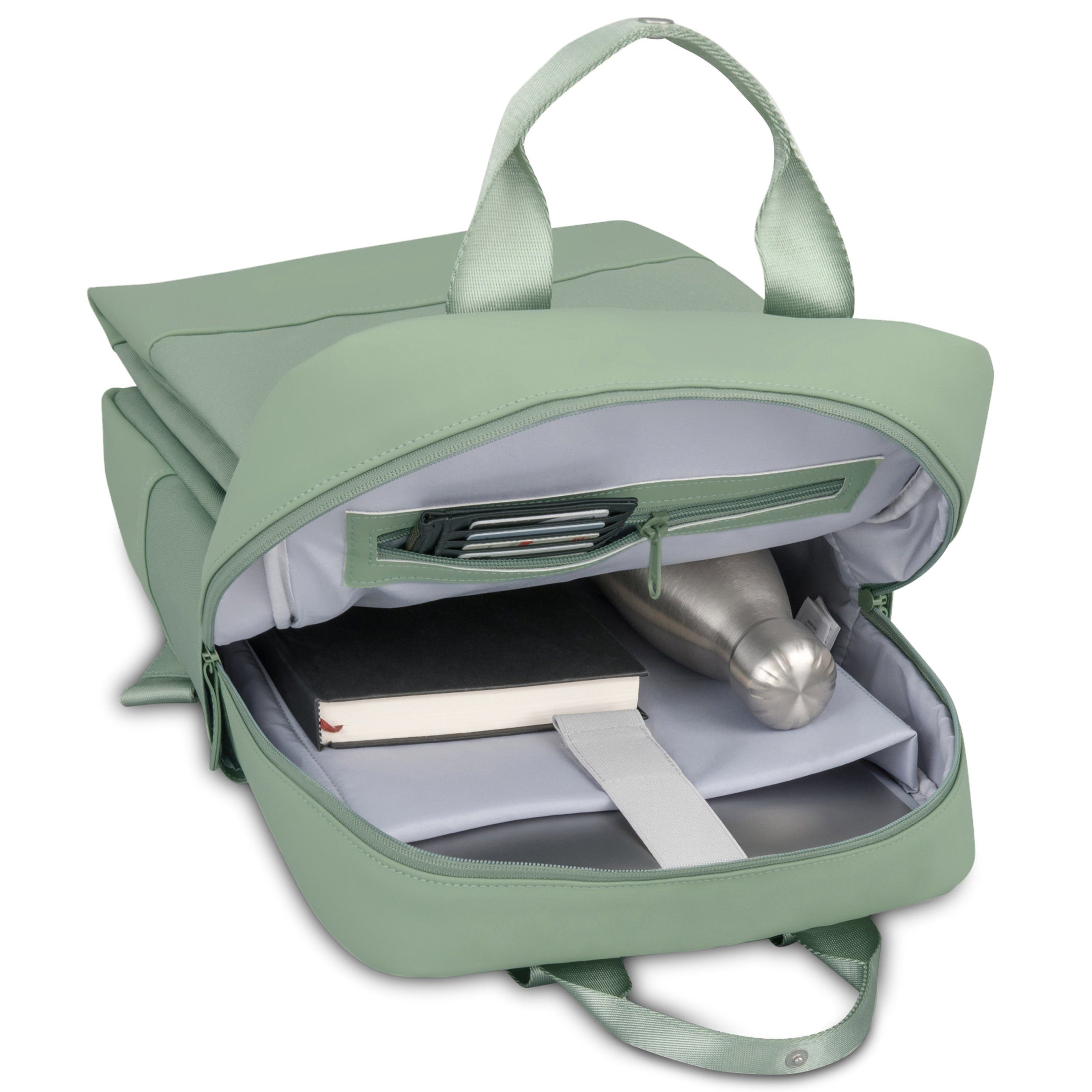 Johnny Urban Cityrucksack Jona Large Tagesrucksack Damen mit Laptop Fach, Versteckte Fächer, Laptopfach, Wasserabweisend