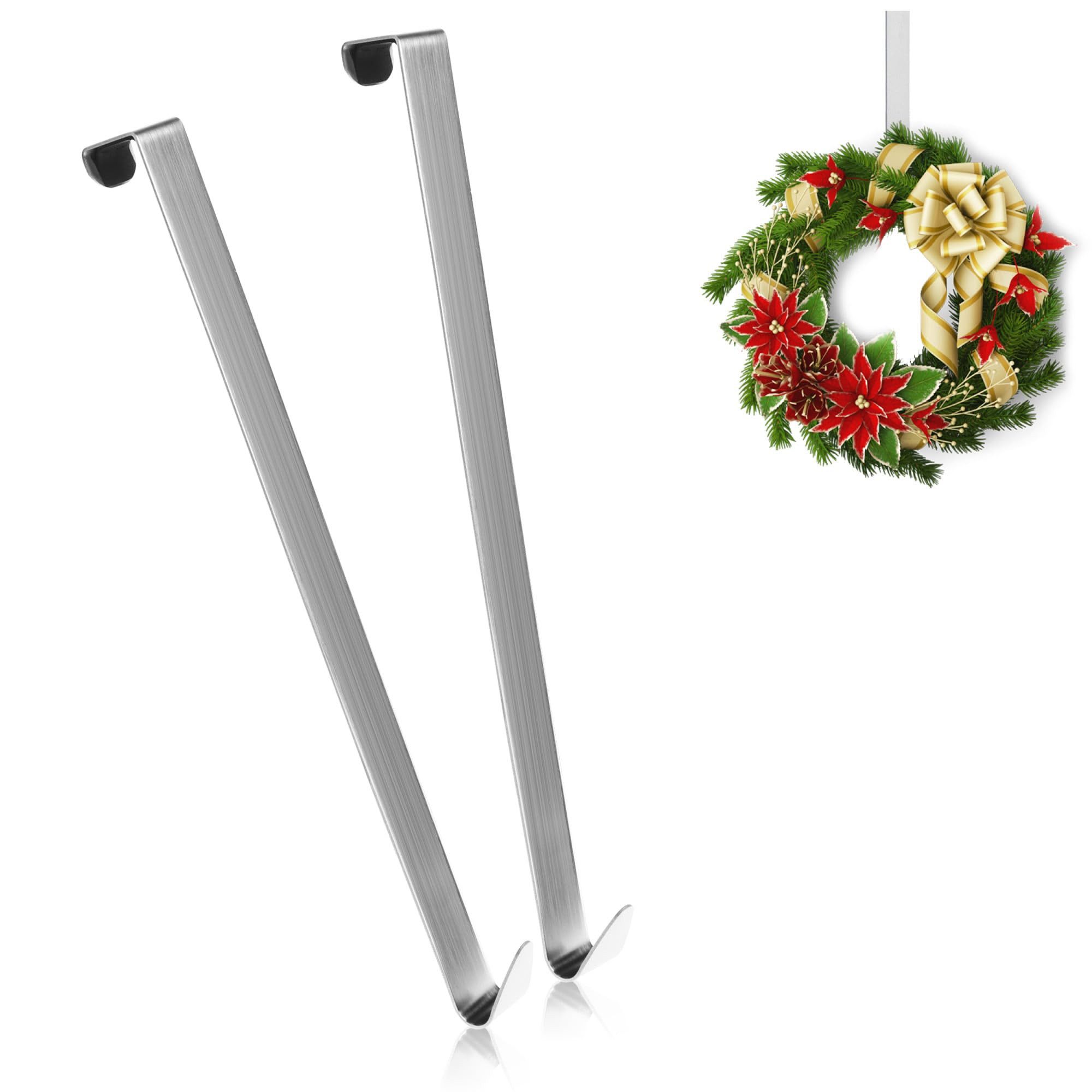 com-four Türhaken, (2-St), Aufhänger für Türen - für Außenseiten