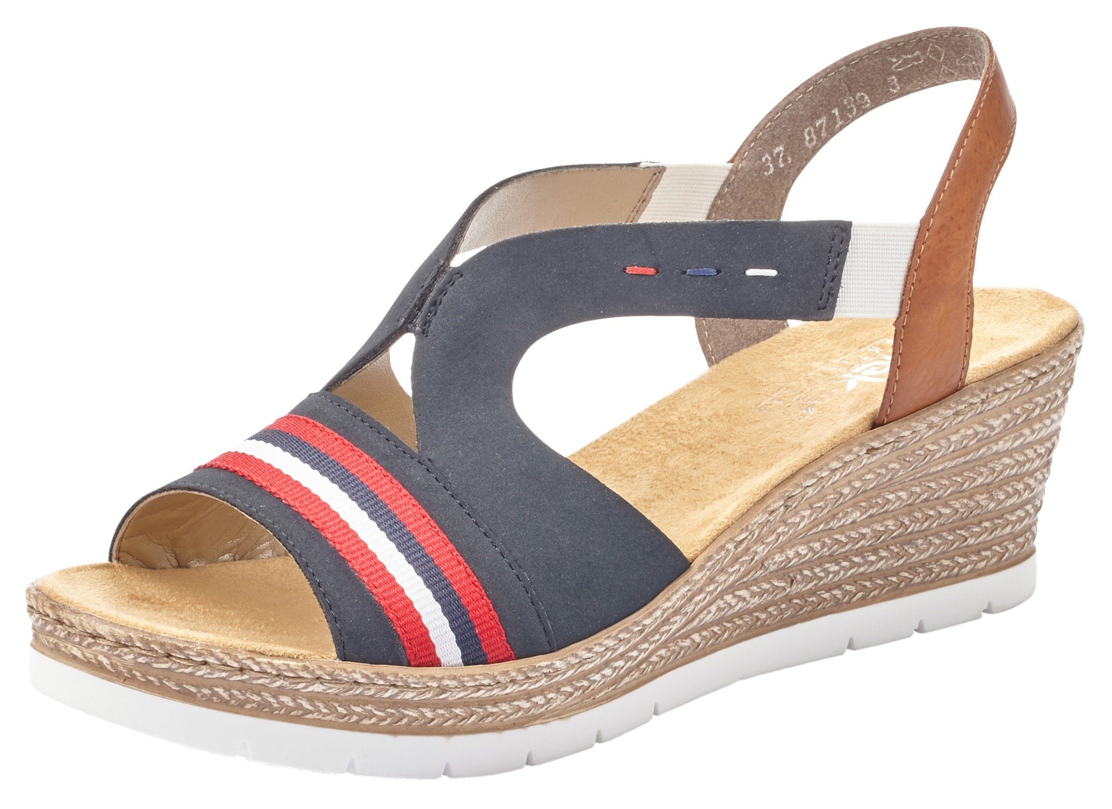 Blaue Rieker Keilabsatz Sandaletten für Damen kaufen | OTTO