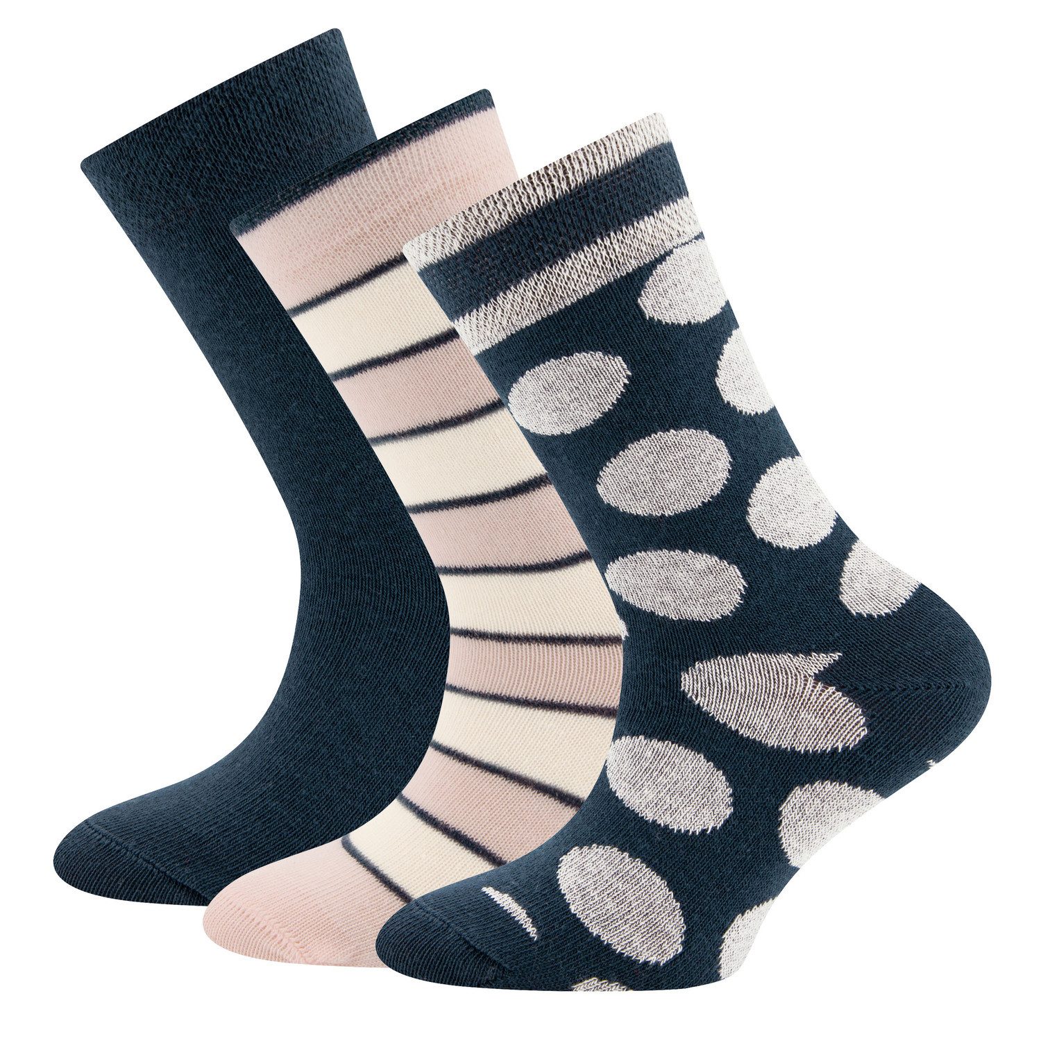 Socken Socken 3er Pack Punkte/Ringel