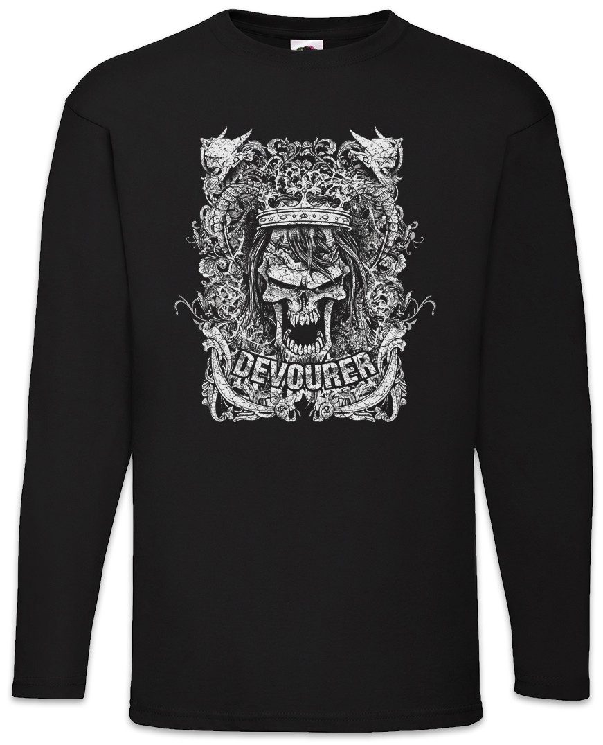 Langarmshirt Devourer Langarm T-Shirt Death Reaper Sensenmann Faucheuse Skeleton