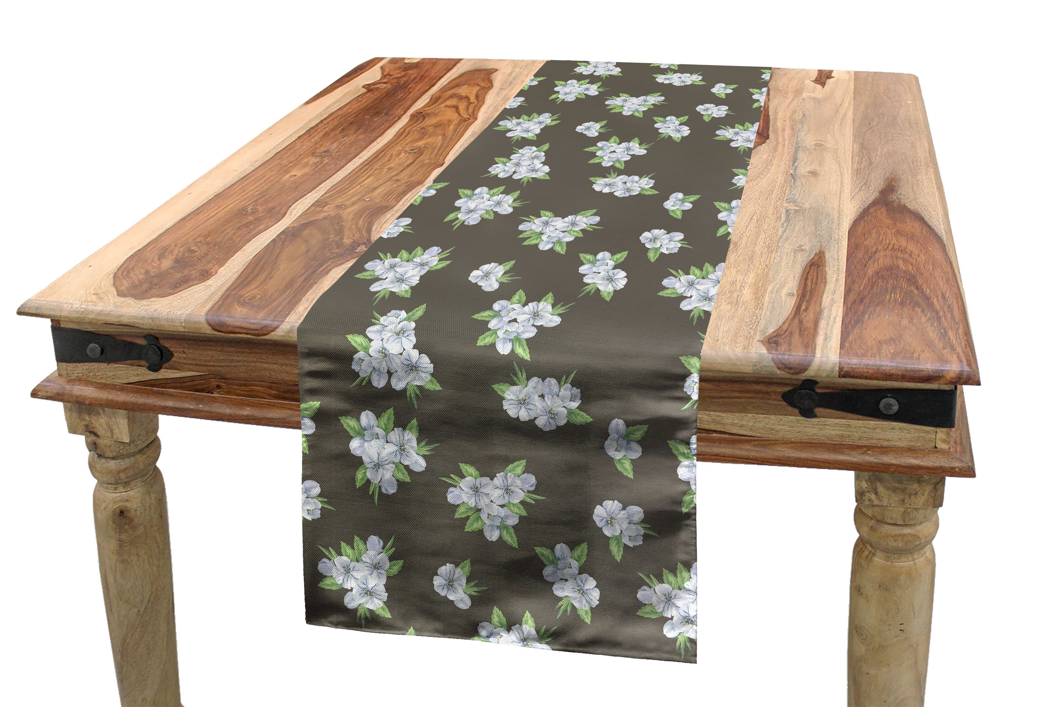 Abakuhaus Tischläufer Esszimmer Küche Rechteckiger Dekorativer Tischläufer, Blume Frühling Sakura-Blüten