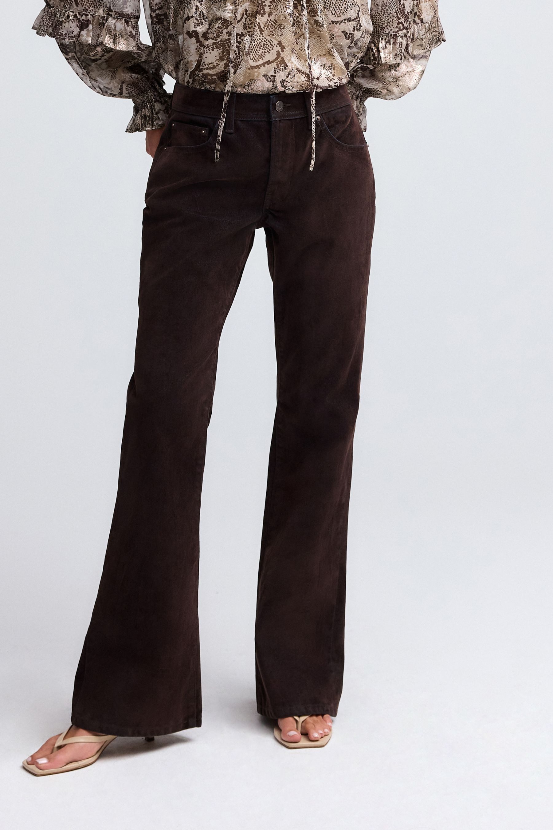 Next Bootcut-Jeans Lockere Jeans aus 100 % Baumwolle im Boot Cut (1-tlg)