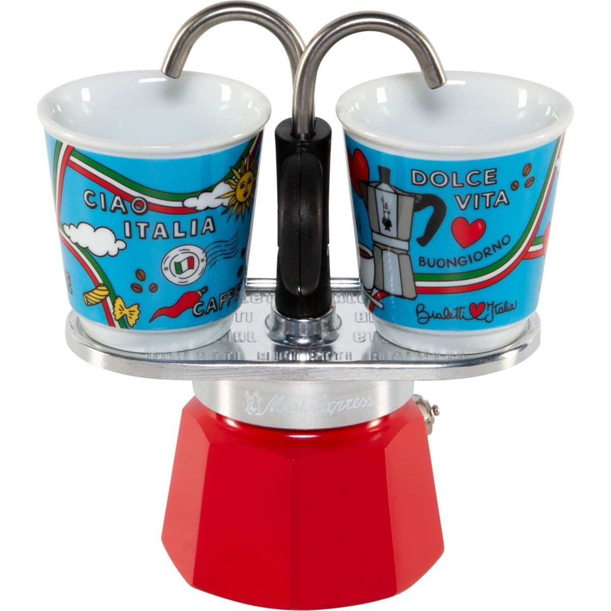 BIALETTI Teebereiter Set Mini Express Ciao Italia