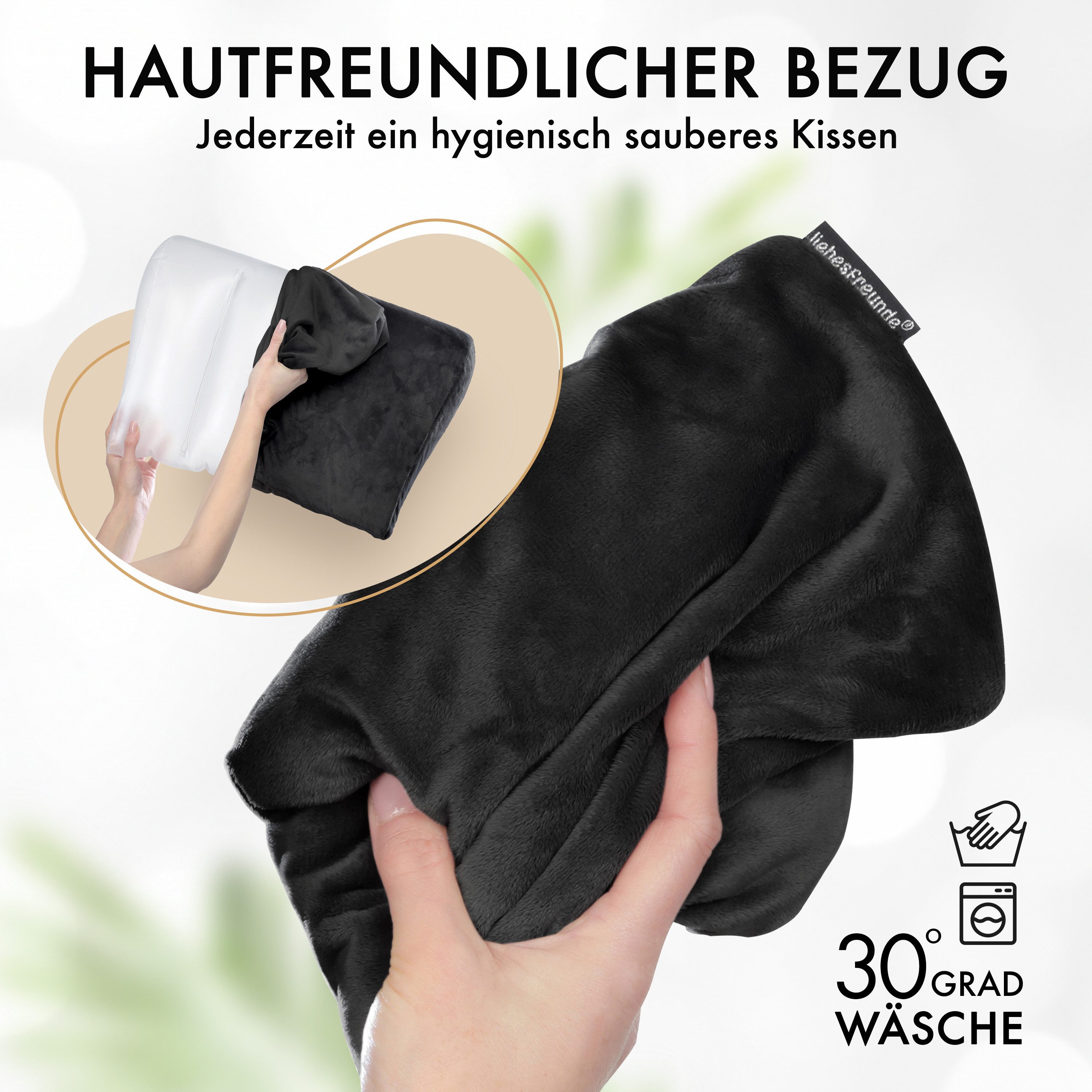 Liebesfreunde Lendenkissen Aufblasbares Lendenkissen mit waschbarem Bezug, 1-tlg., aufblasbar, mit waschbarem Bezug