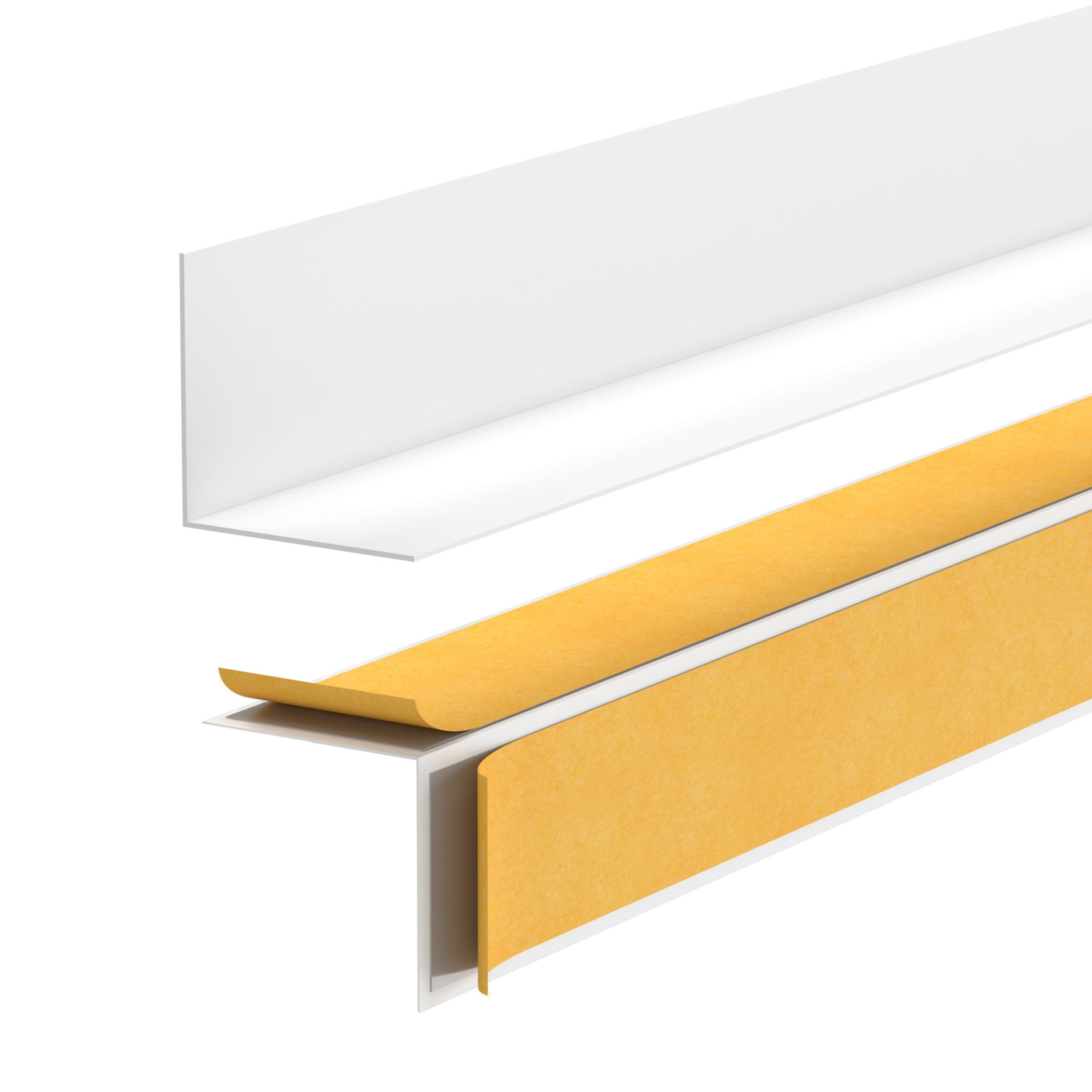 Quest Sockelleiste Selbstklebend Hart-PVC 20 x 10 mm, L: 200,00 cm, H: 2,00 cm, Packung, 1-St., 20x10 mm, wasserfest, UV-beständig