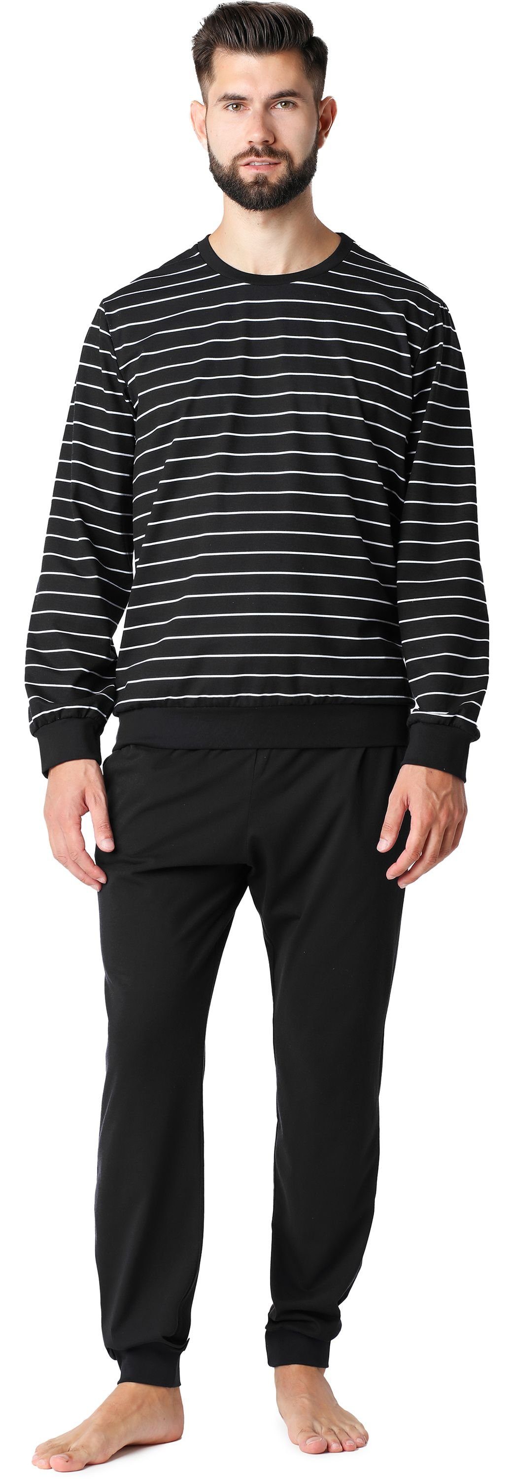 Ladeheid Schlafanzug Herren Pijama aus Baumwolle günstig online kaufen