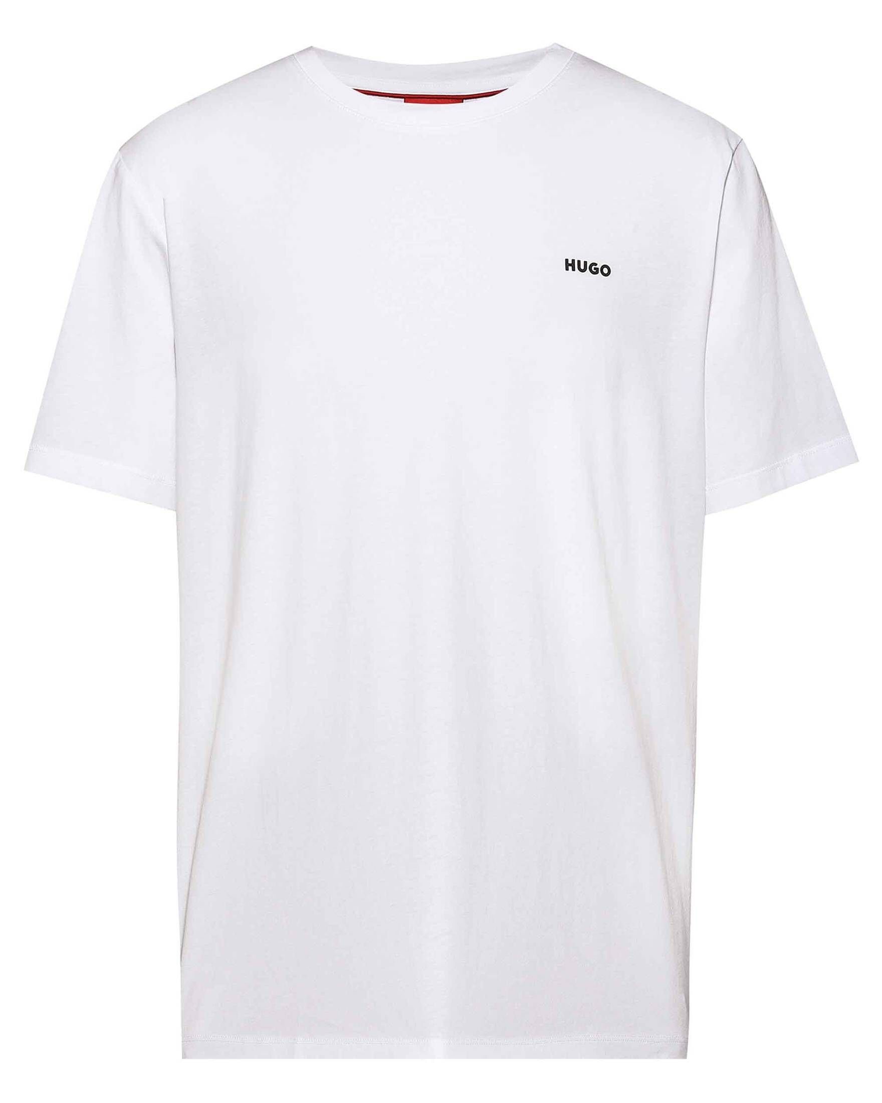 (1-tlg) T-Shirt DERO222 (10) T-Shirt HUGO weiss Herren