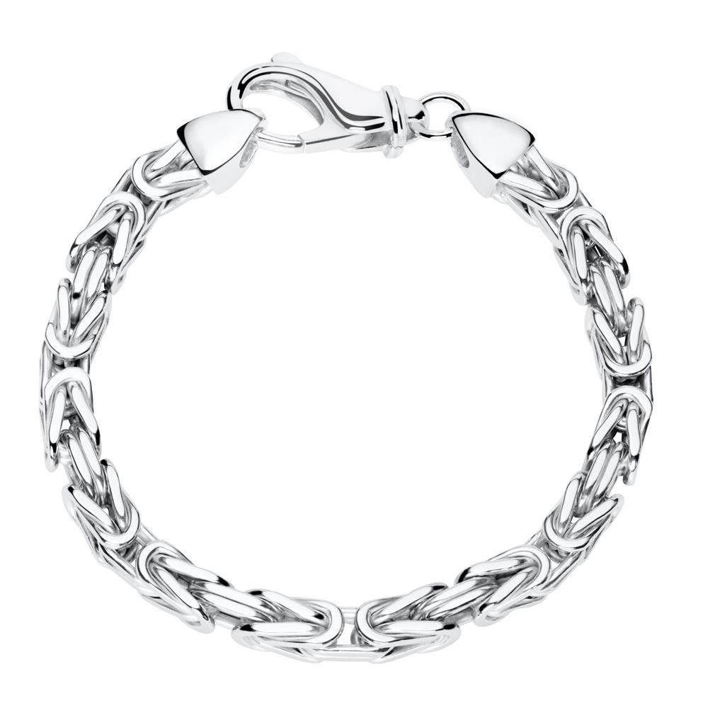JEWLIX Königsarmband 5,5 mm Königsarmband aus 925er Silber für Herren
