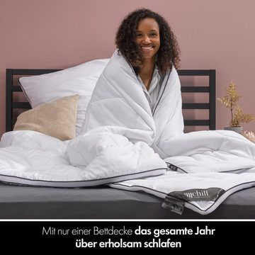 Microfaserbettdecke, Chill Ganzjahresdecke 155x220cm, chill SLEEPLONGER, Füllung: 100% Polyester, Bezug: Microfaser, Vegan & Atmungsaktiv