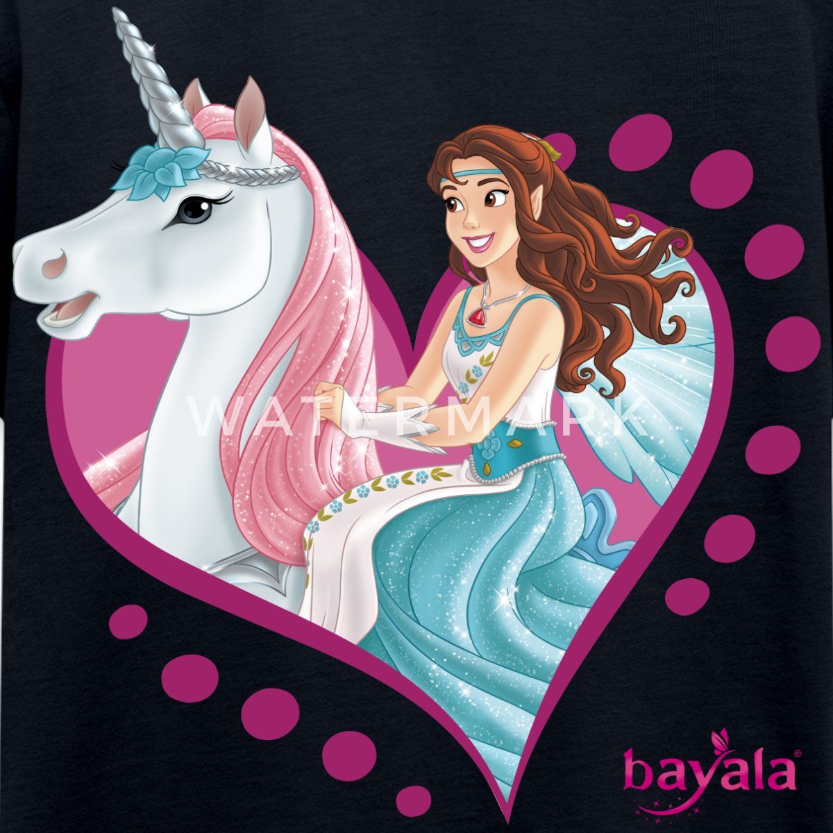 Spreadshirt T-Shirt Schleich Bayala Elfe Eyela Und Ihr Einhorn Kinder Premium T-Shirt (1-tlg)