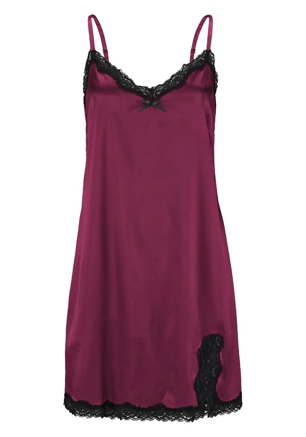 LASCANA Negligé (1-teilig) aus edlem Satin-Stretch mit verführerischer Spitze