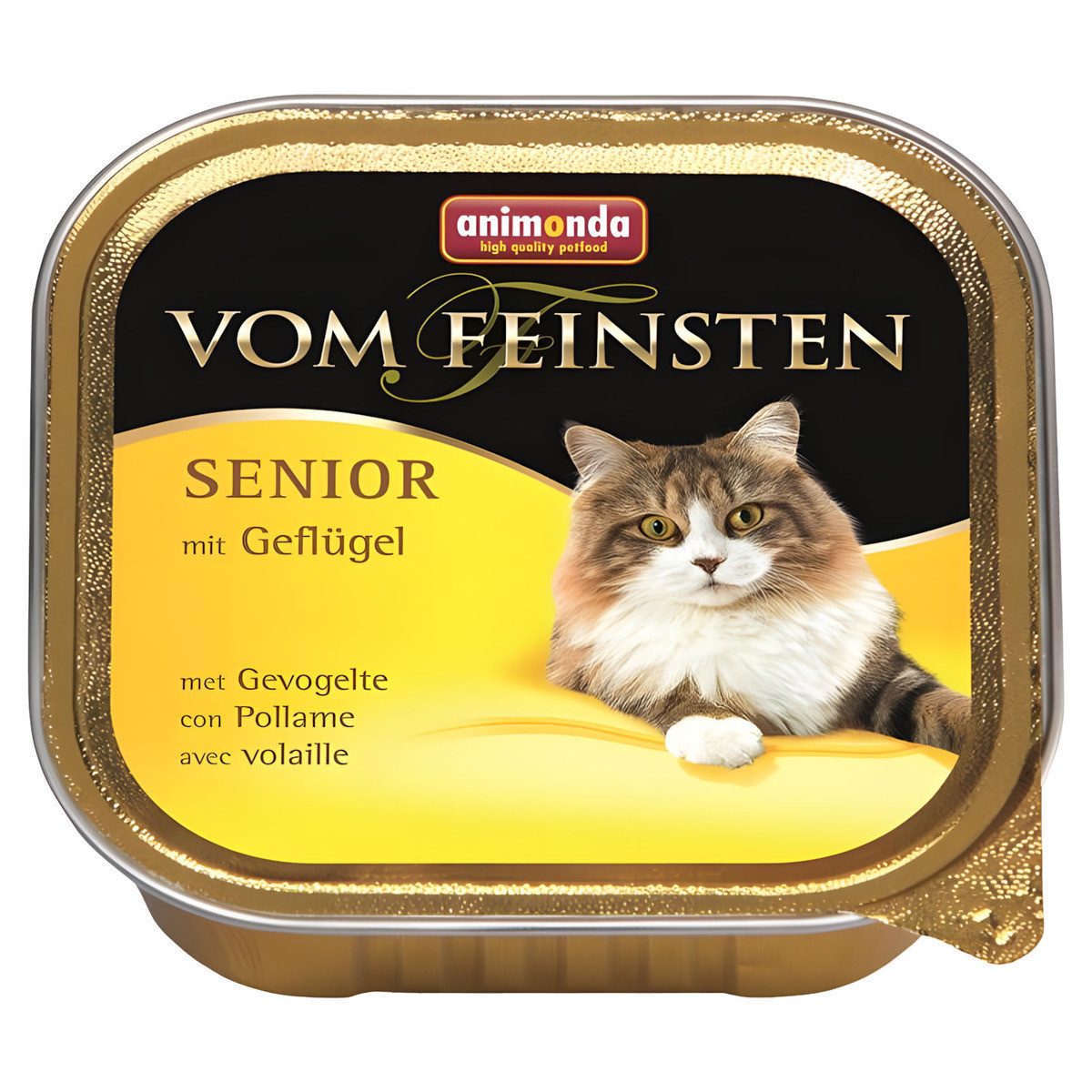 Animonda vom Feinsten Senior mit Geflügel 100 g - 32 Stück, Nassfutter für: Katze