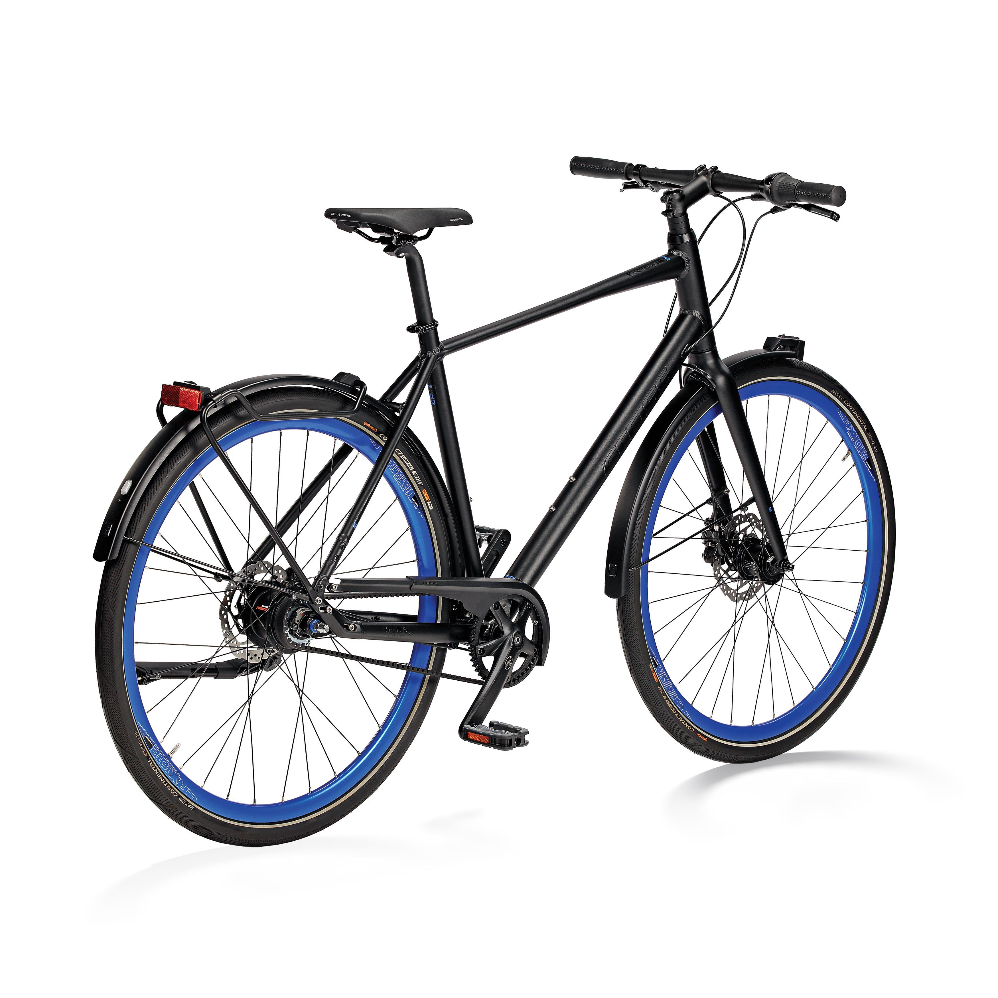 Airtracks Cityrad Herren Trekking Fahrrad 28 Zoll Citybike TRAFFIC GATES, 8 Gang Shimano NEXUS Schaltwerk, Nabenschaltung, CARBON DRIVE BELT - 53cm 58cm - Mod.2024