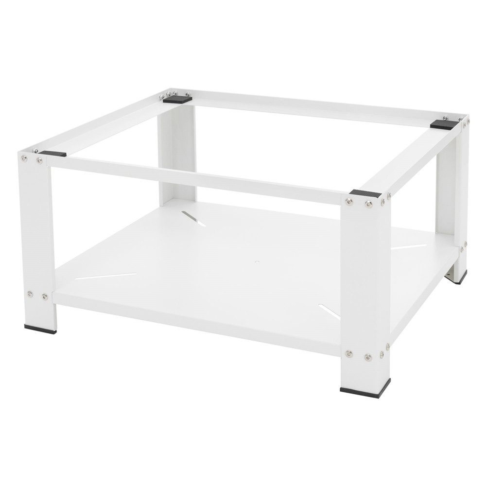 ML-DESIGN Waschmaschinenuntergestell Waschmaschinenzubehör Untergestell Unterbausockel Podest für Trockner, Zubehör für Waschmachinen, Waschmaschinen Unterbau mit Ablage 63x54x32cm Stahl Weiß