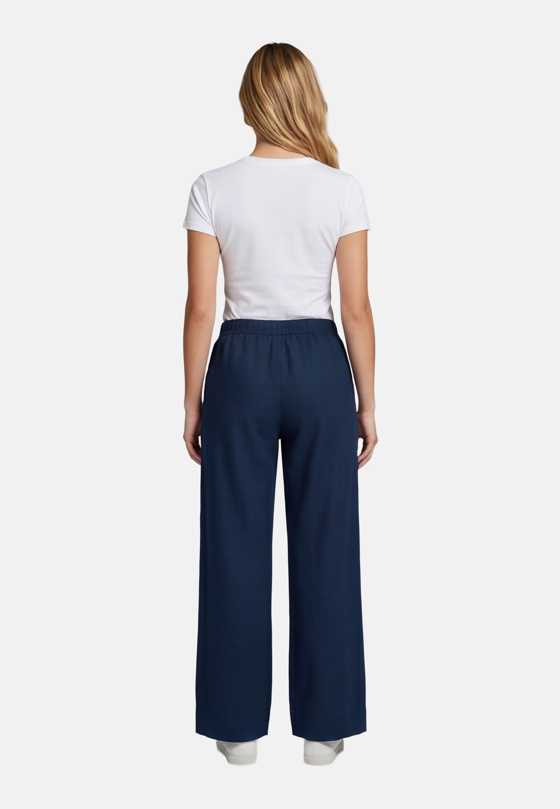 U.S. Polo Assn. Leinenhose USMoolly Damen - Sommerhose luftig mit elastischem Bund Leichte Hose aus Leinenmix mit Taschen und Komfortbund – Bild 4 von 5