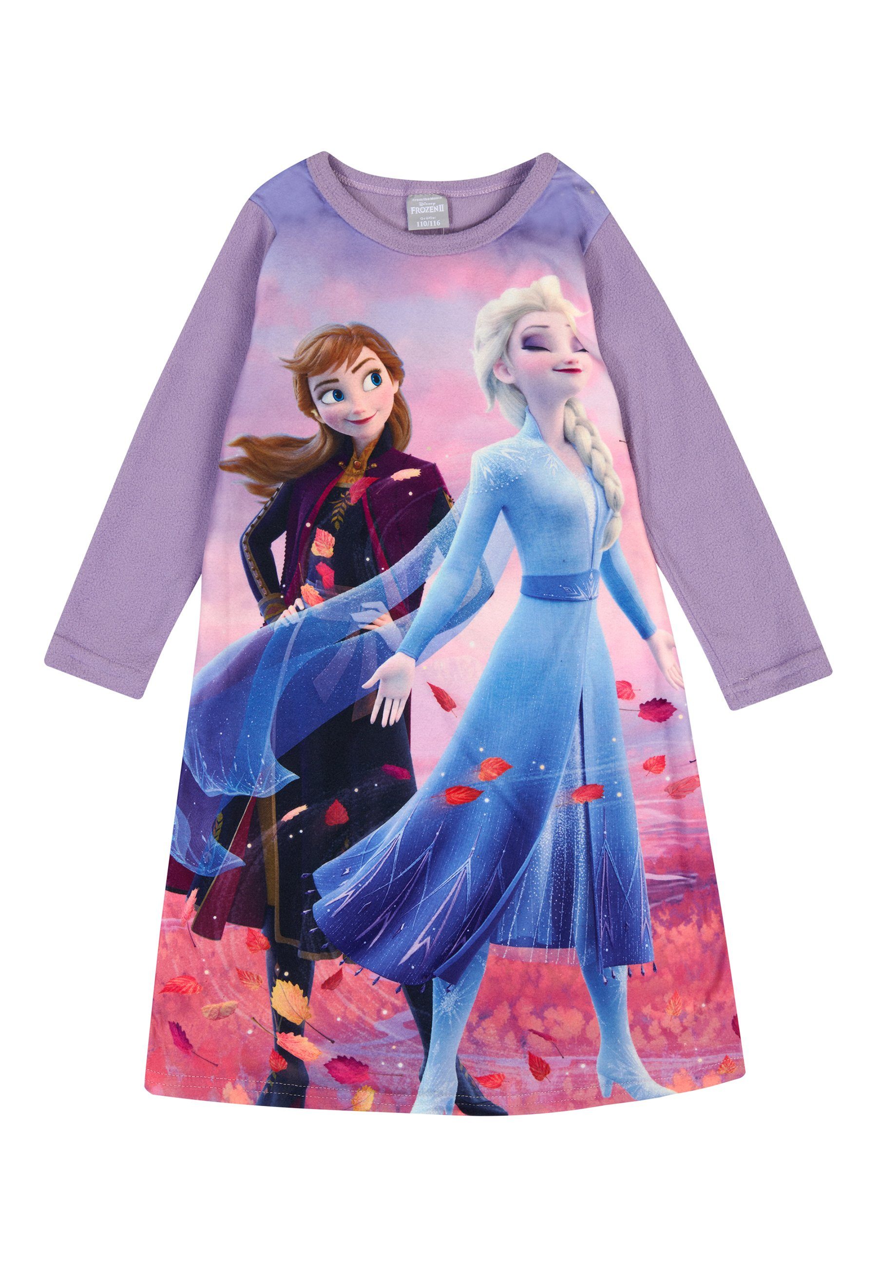 ONOMATO! Nachthemd Frozen - Die Eiskönigin Elsa Sommer Schlafshirt Nachthemd Nacht-Kleid