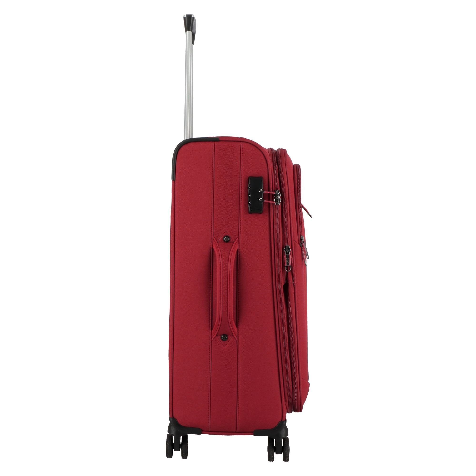 D&N Weichgepäck-Trolley Travel Line 6864, 4 Rollen, Polyester