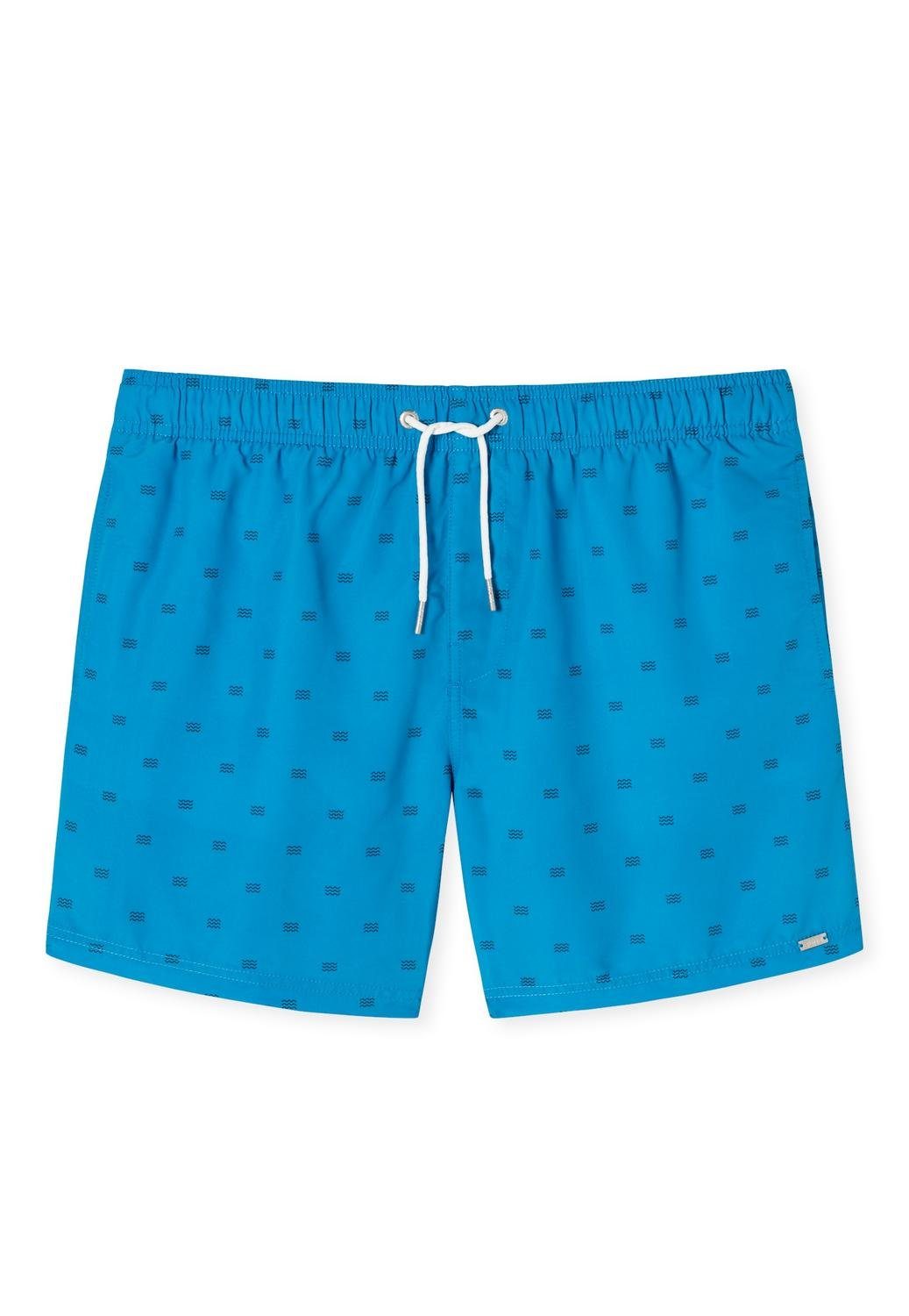 Schiesser Herren Badeshorts – Mit Bindekordel & Seitlichen Taschen, Aus Weicher, Schnell Trocknender Webware