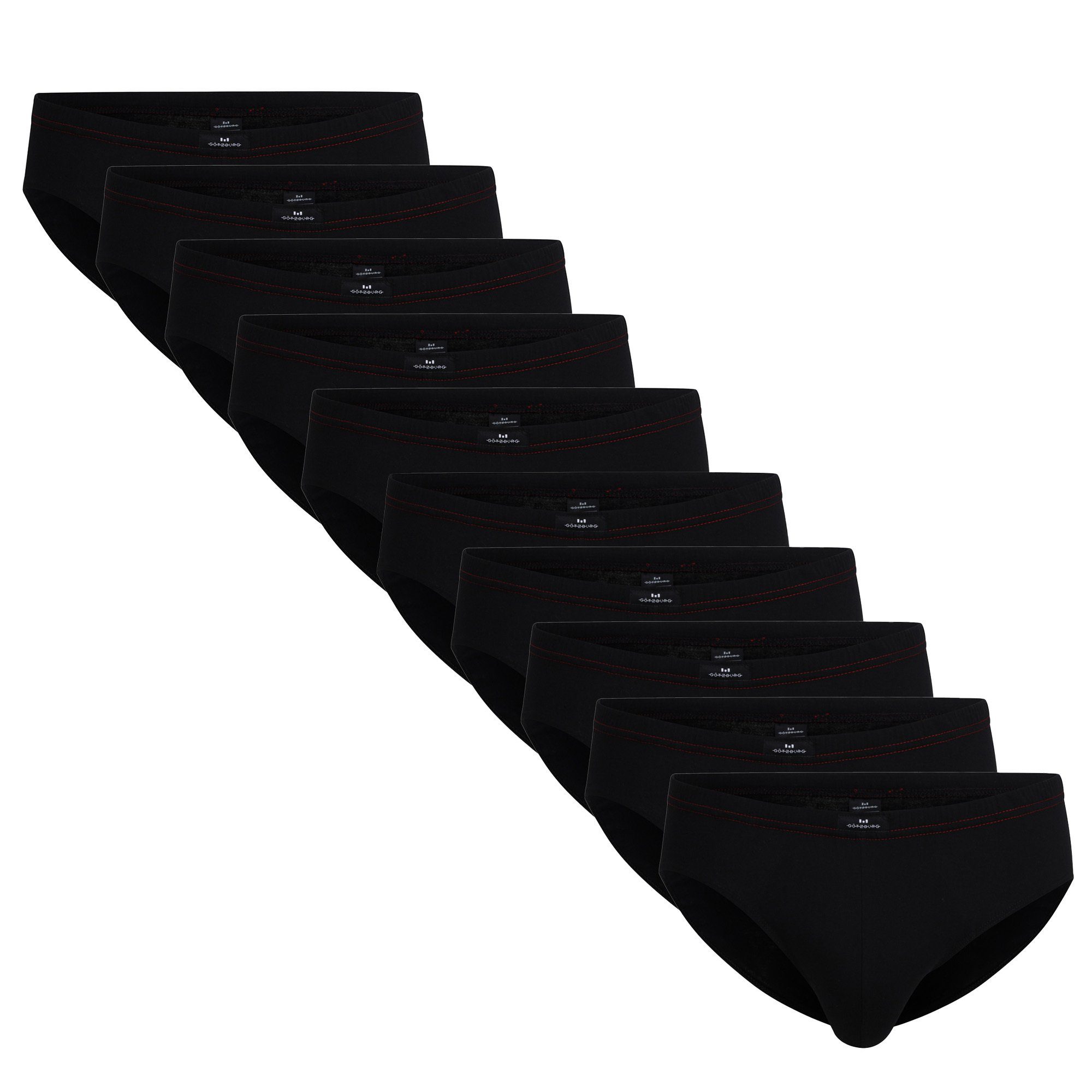 GÖTZBURG Slip Herren Slips 10er Pack Single Jersey