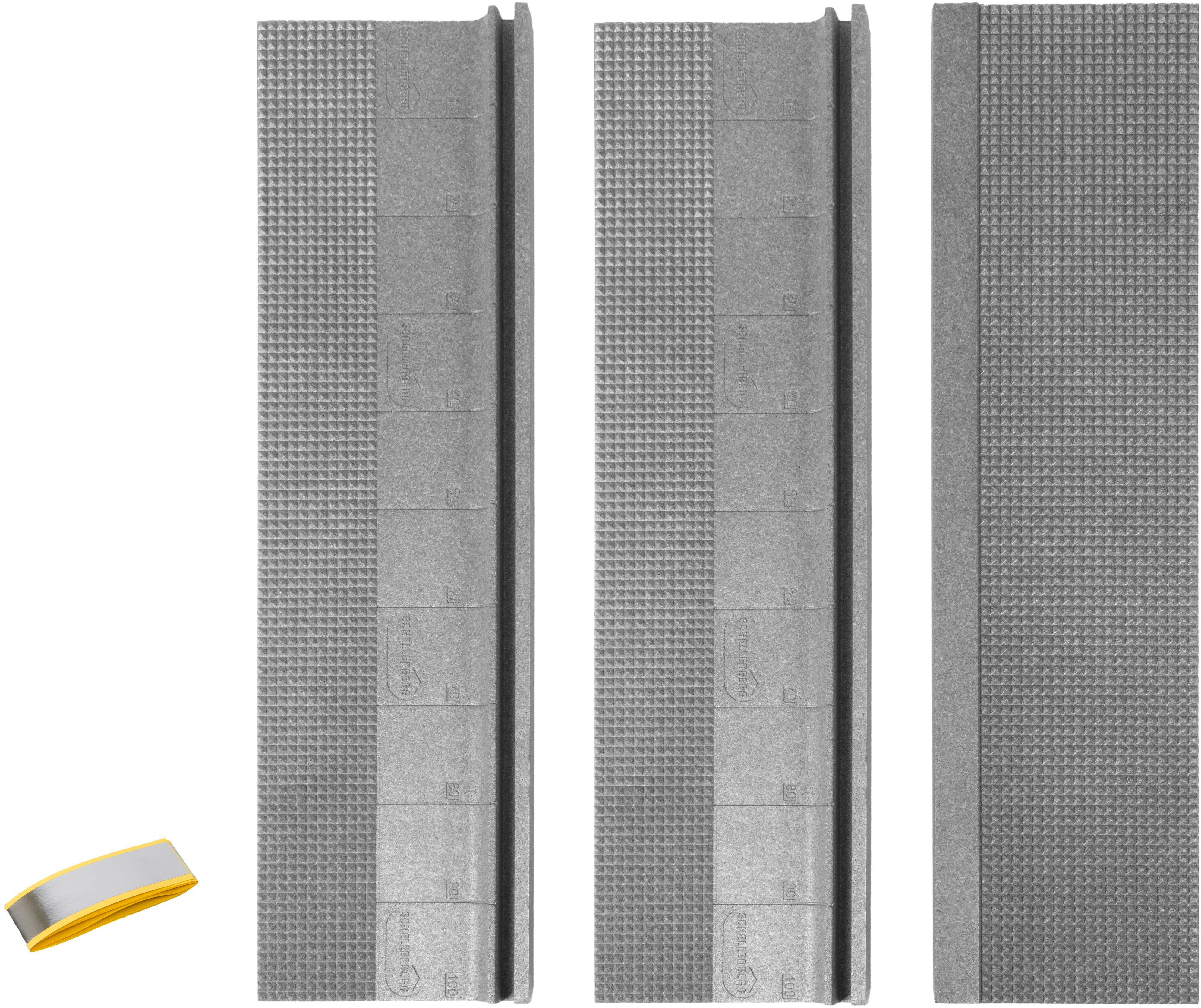 SCHELLENBERG Rollladenkastendämmung Wärmedämmung, 3-teilig, cm für Rollladen, Thermoisolierung 100x28x1,3 dick