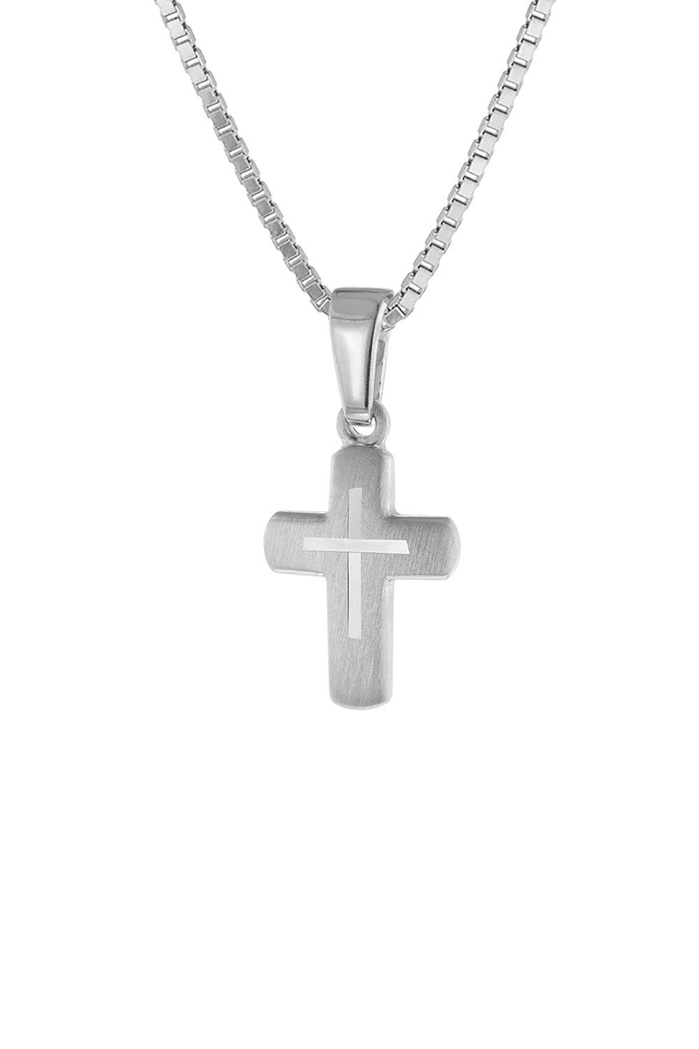 trendor Kreuzkette 48870, Kinder mit Kreuz 925 Silber