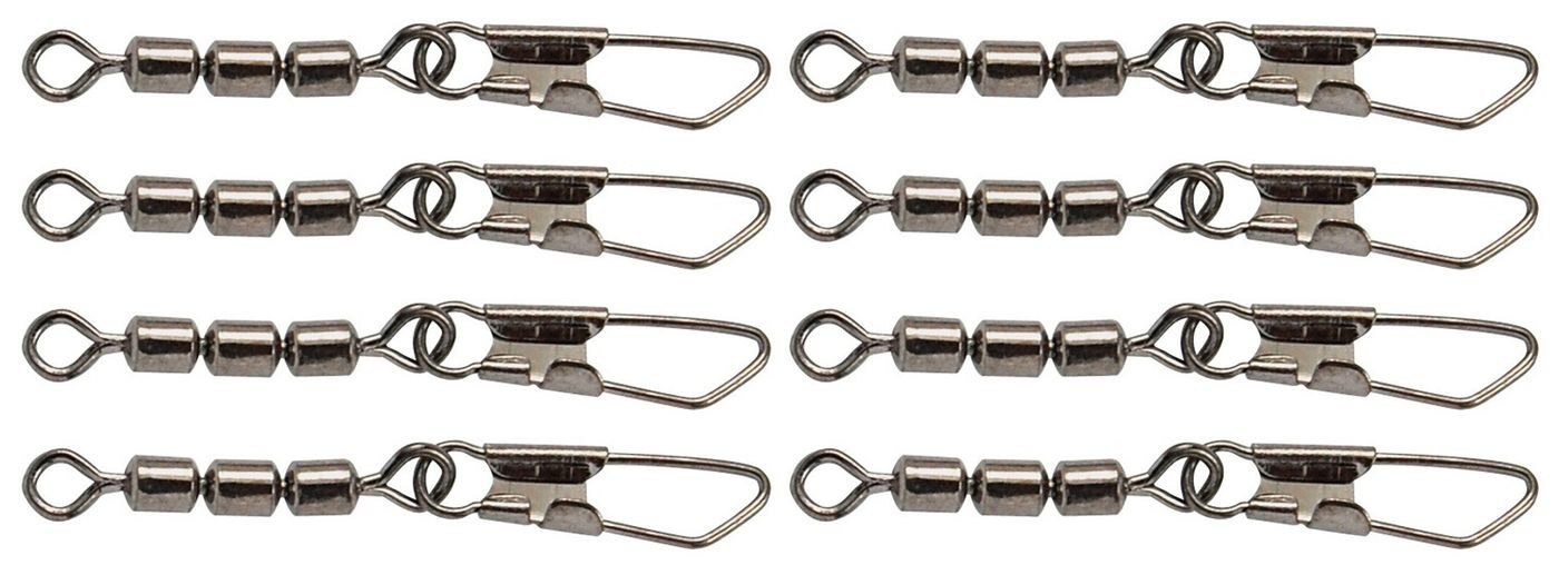 Schnurverbinder Trout Master 3-fachForellenwirbel mit Snap - 8 Wirbel