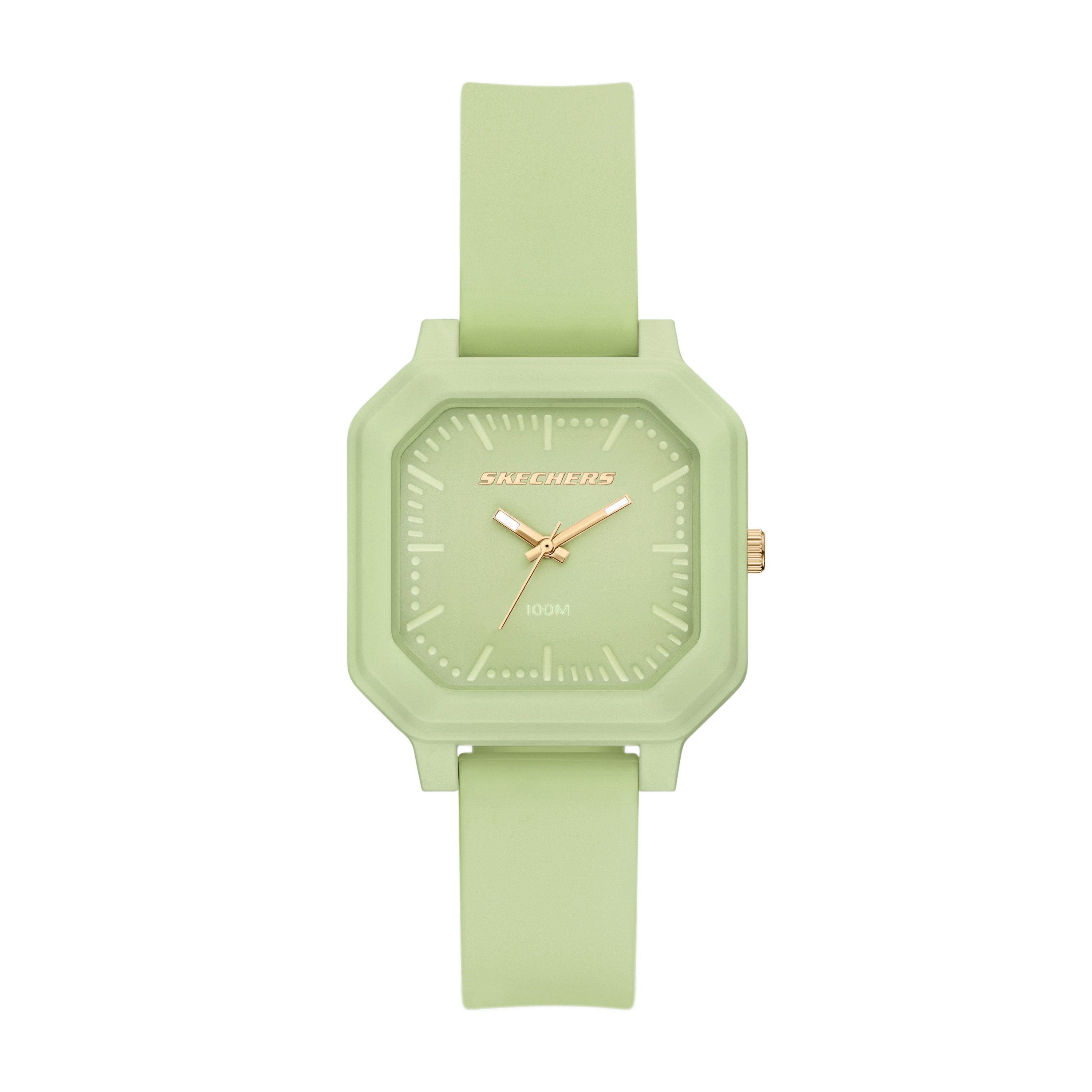 Skechers Quarzuhr Rosencrans Square SR6379, Armbanduhr, Damenuhr, Herrenuhr, Silikonarmband, analog