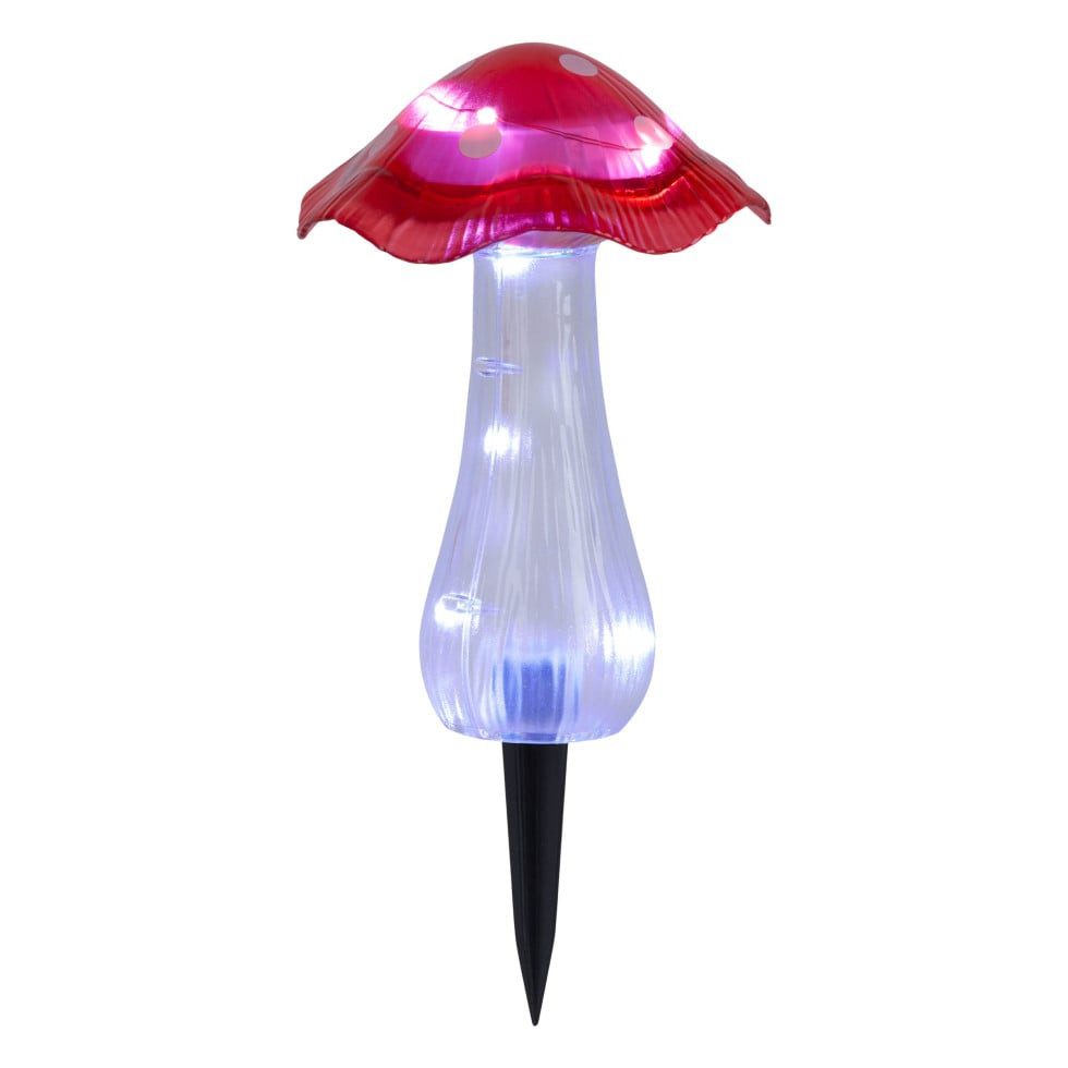 LIGHT&MORE LED Gartenleuchte Light & More LED Solarleuchte Pilz rot