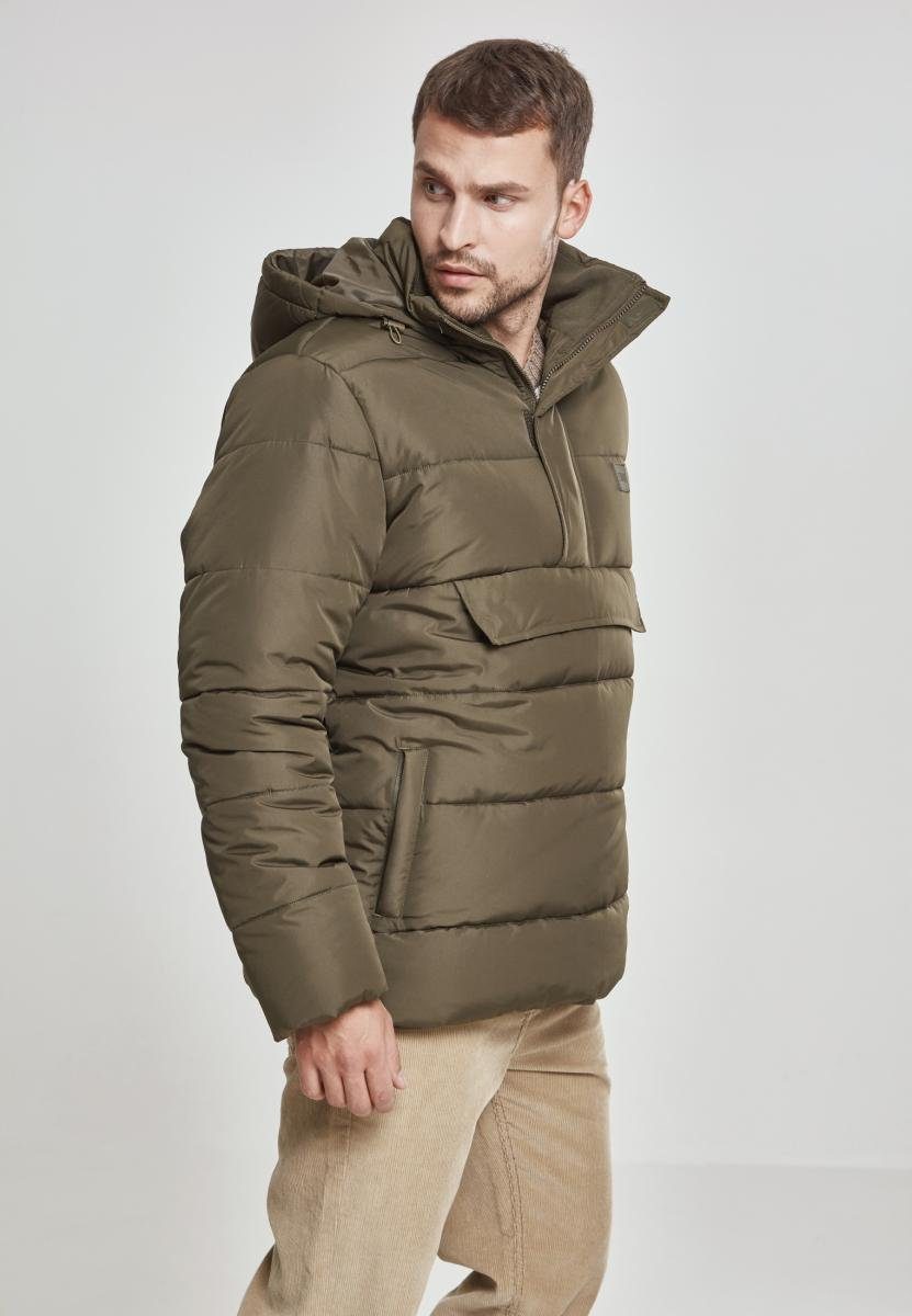 Pull Herren Puffer Jacket (1-St) Winterjacke CLASSICS darkolive URBAN Over
