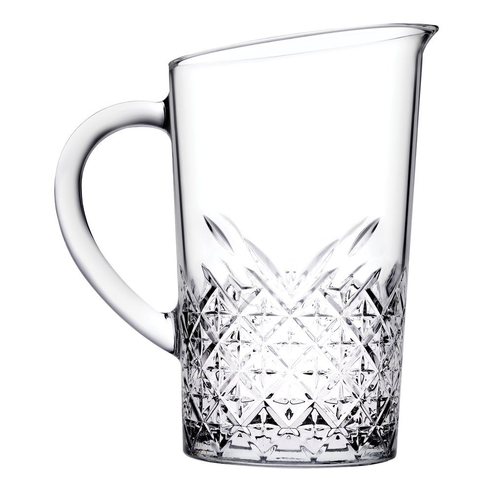 Pasabahce 1.44 mit und Timeless, Auslauf Glas, Secret Wasserkrug de Gourmet Griff, Liter handlichem Gläser-Set