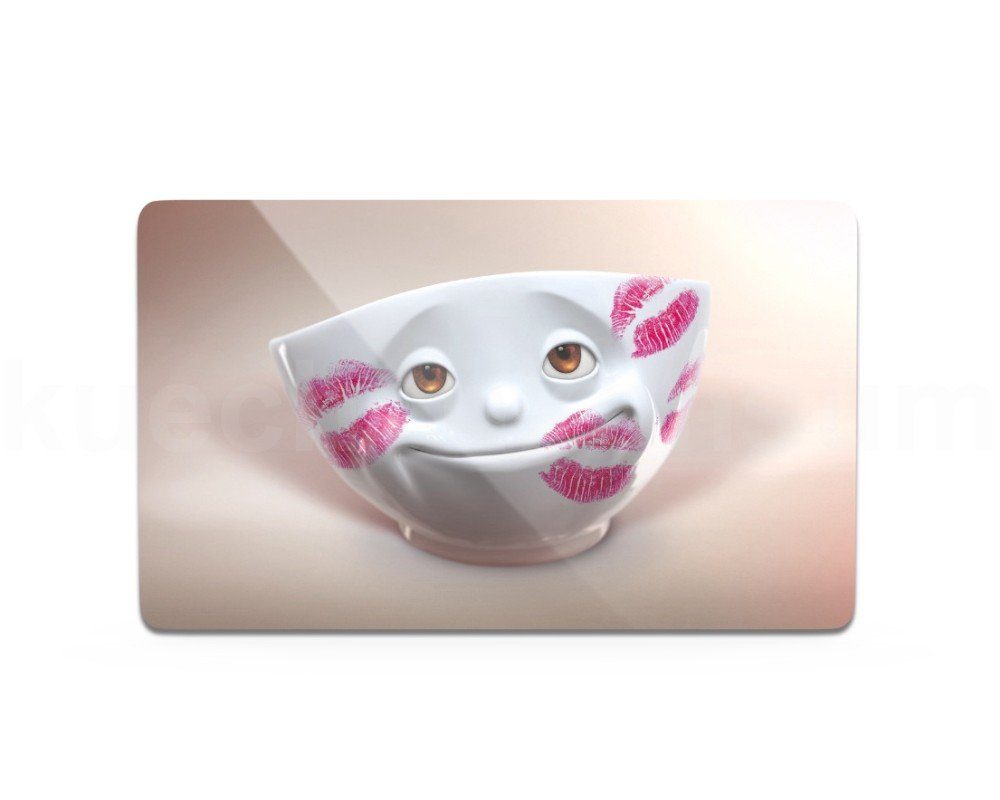 FIFTYEIGHT PRODUCTS Frühstücks-Geschirrset TV Tasse Frühstücksbrettchen 01.19 Küss je, TV Tasse Frühstücksbrettchen 01.19 Küss je